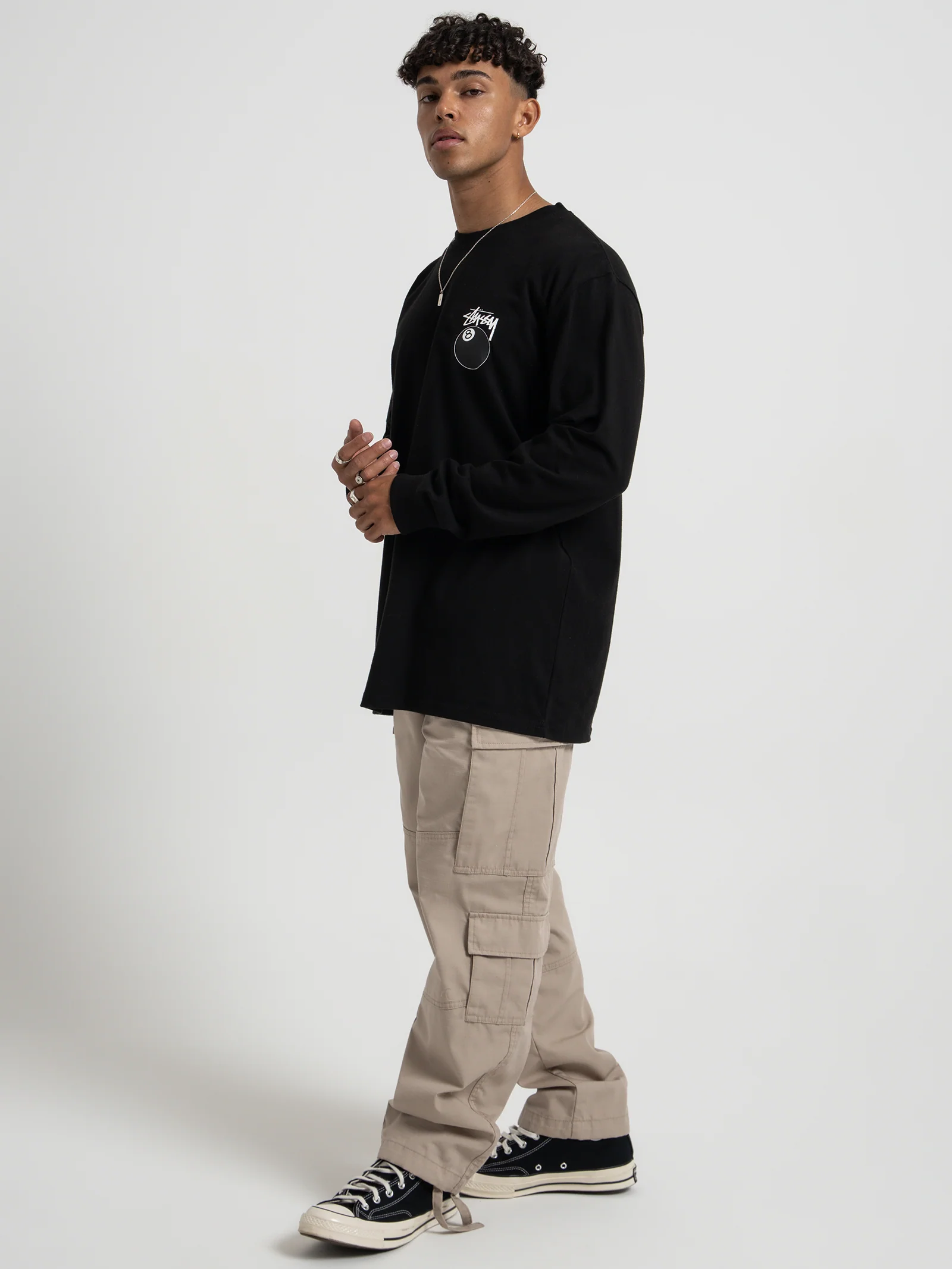 Solid 8 Ball Long Sleeve T-Shirt - Image 4