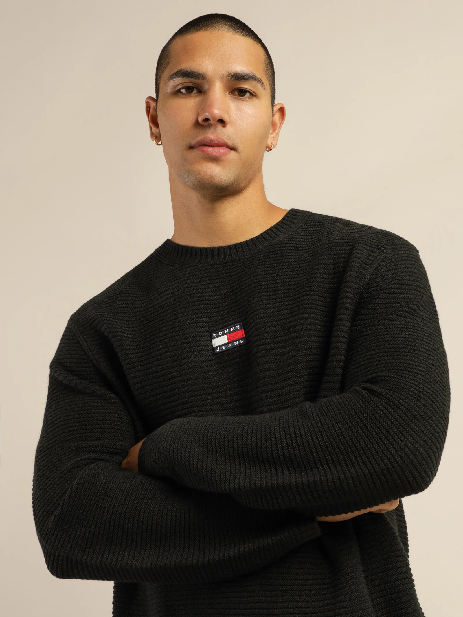 Solid Badge Sweater - Image 2