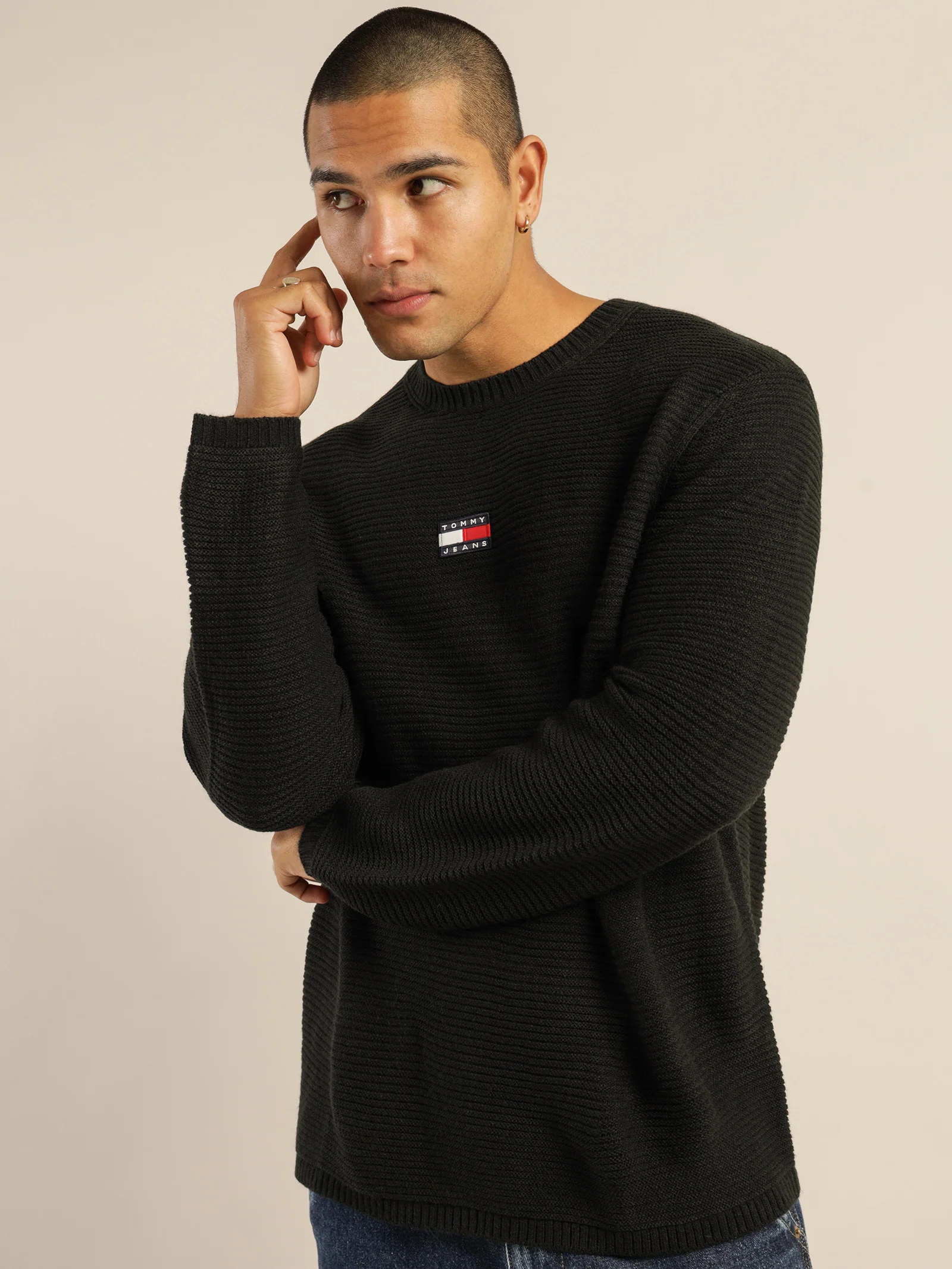 Solid Badge Sweater - Image 3