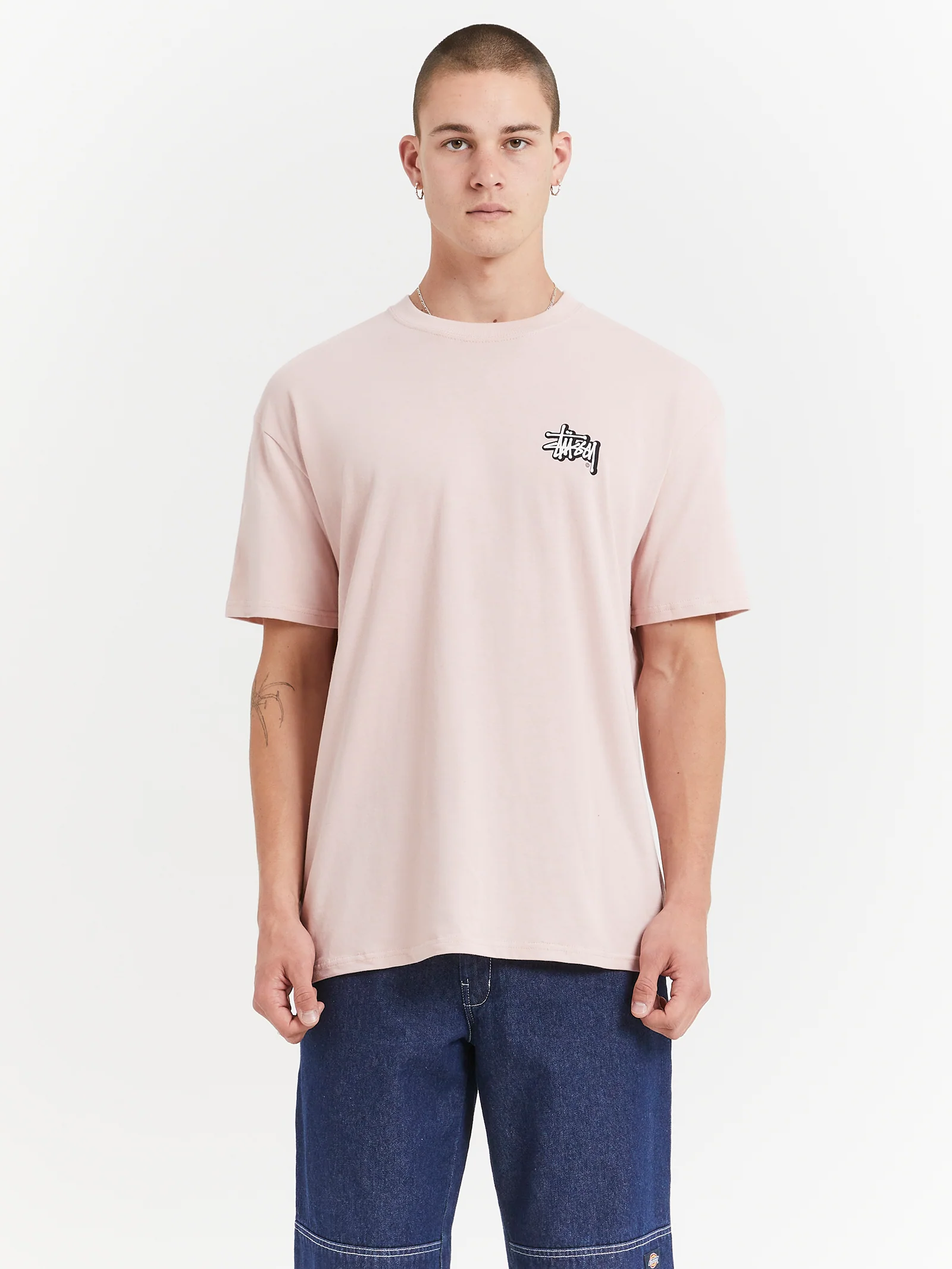 Solid Offset Graffiti Heavyweight T-Shirt - Image 2