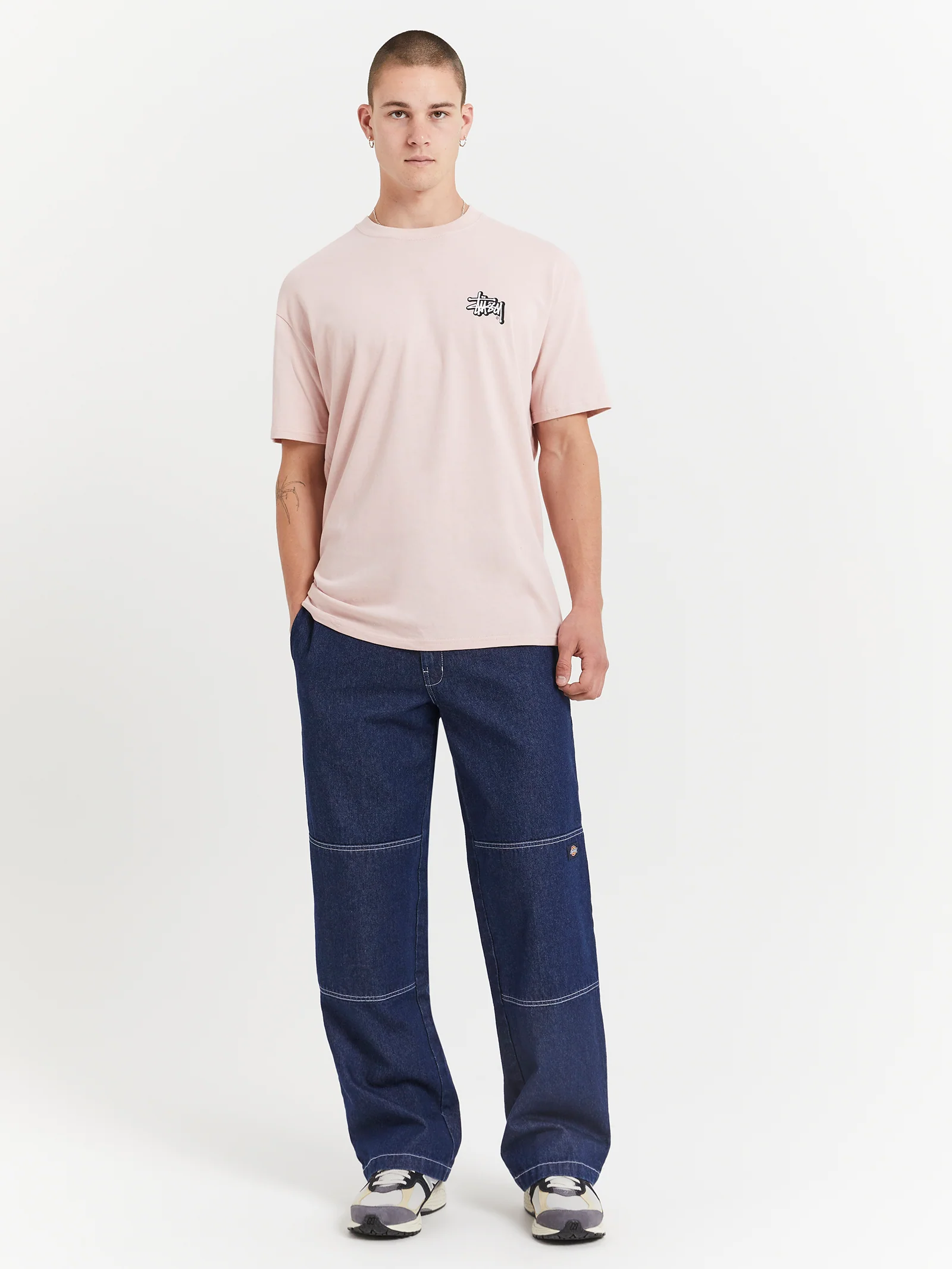 Solid Offset Graffiti Heavyweight T-Shirt - Image 3