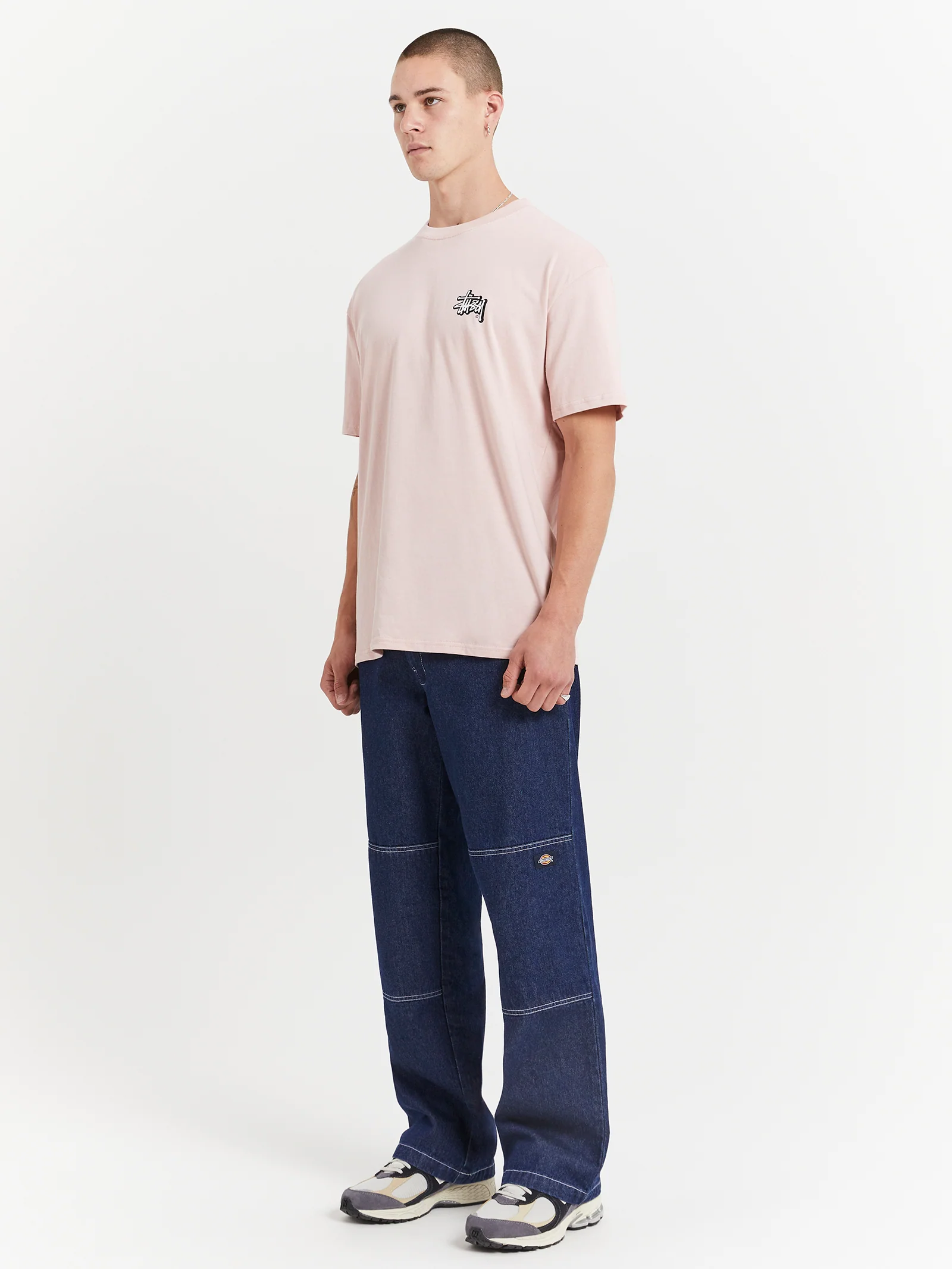 Solid Offset Graffiti Heavyweight T-Shirt - Image 4