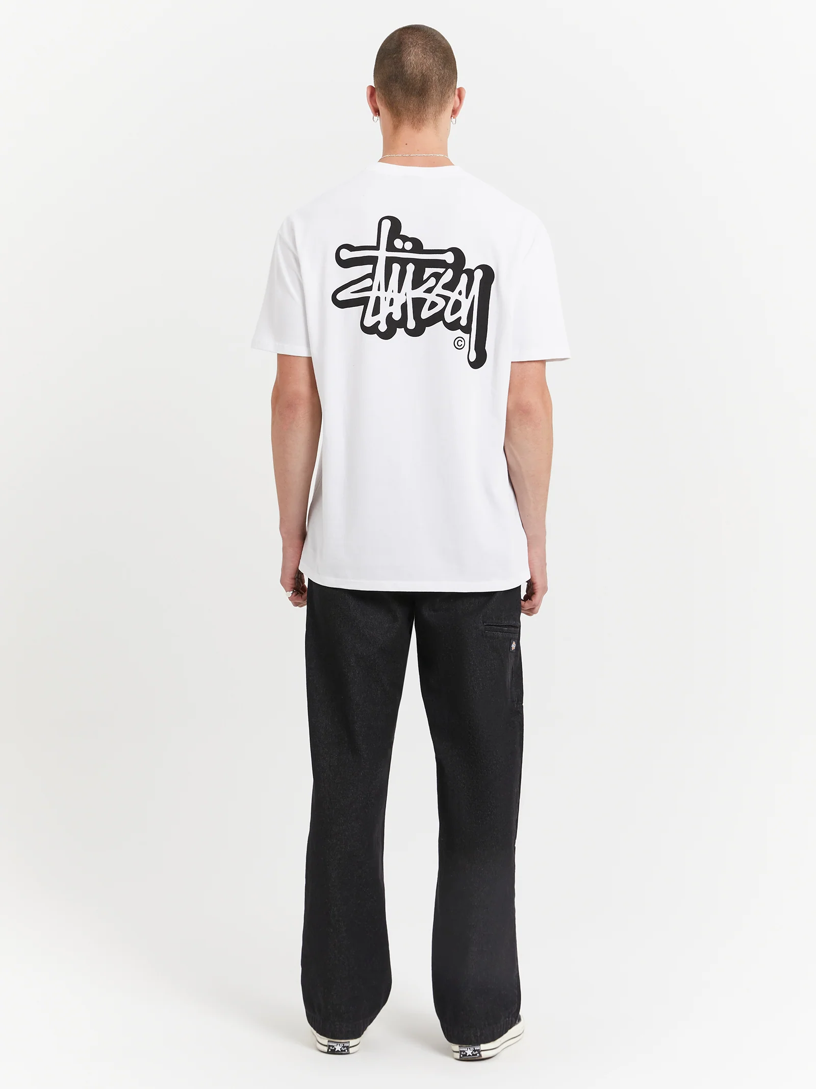 Solid Offset Graffiti Heavyweight T-Shirt - Image 5