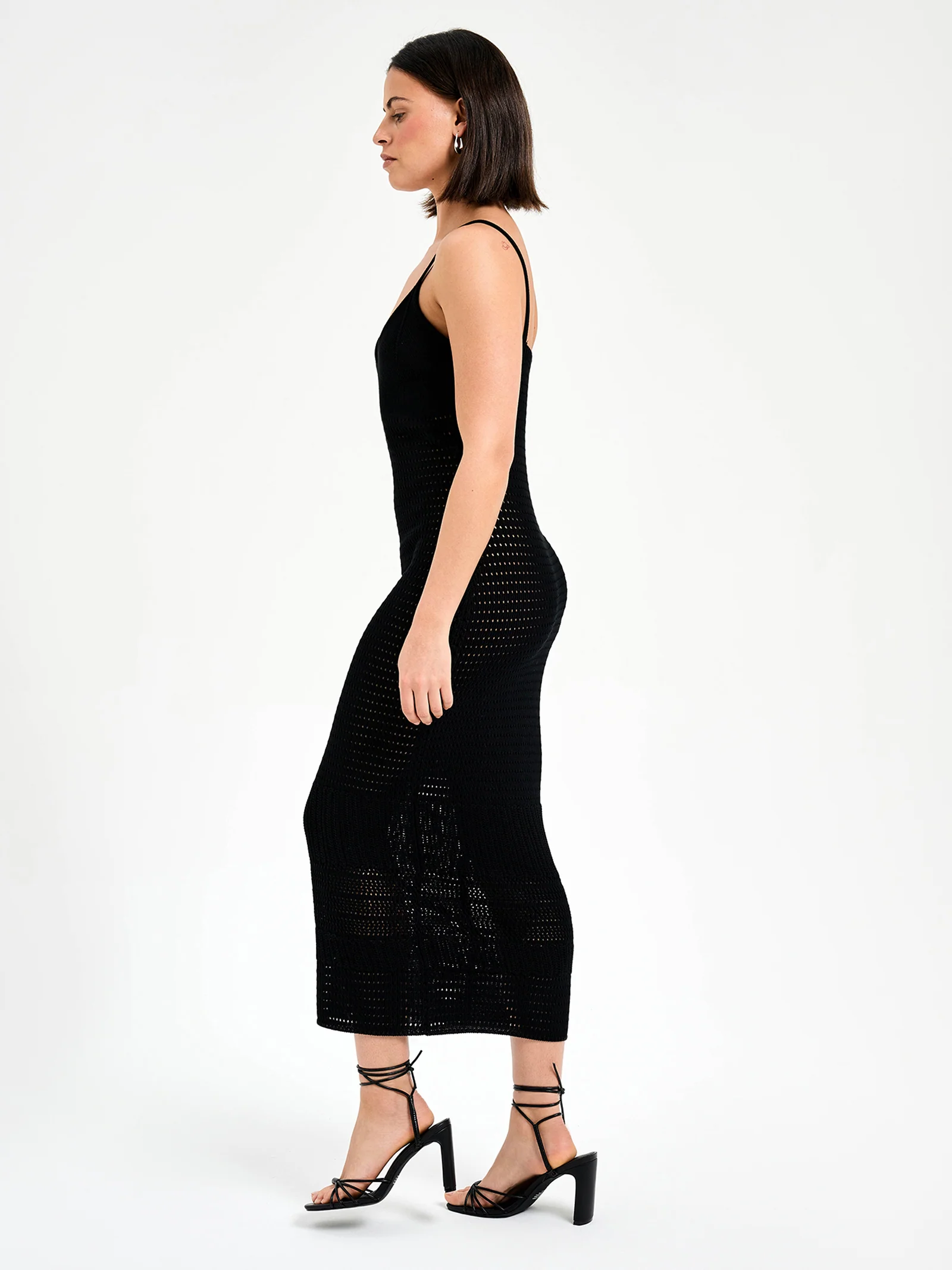 Sora Crochet Midi Dress - Image 4
