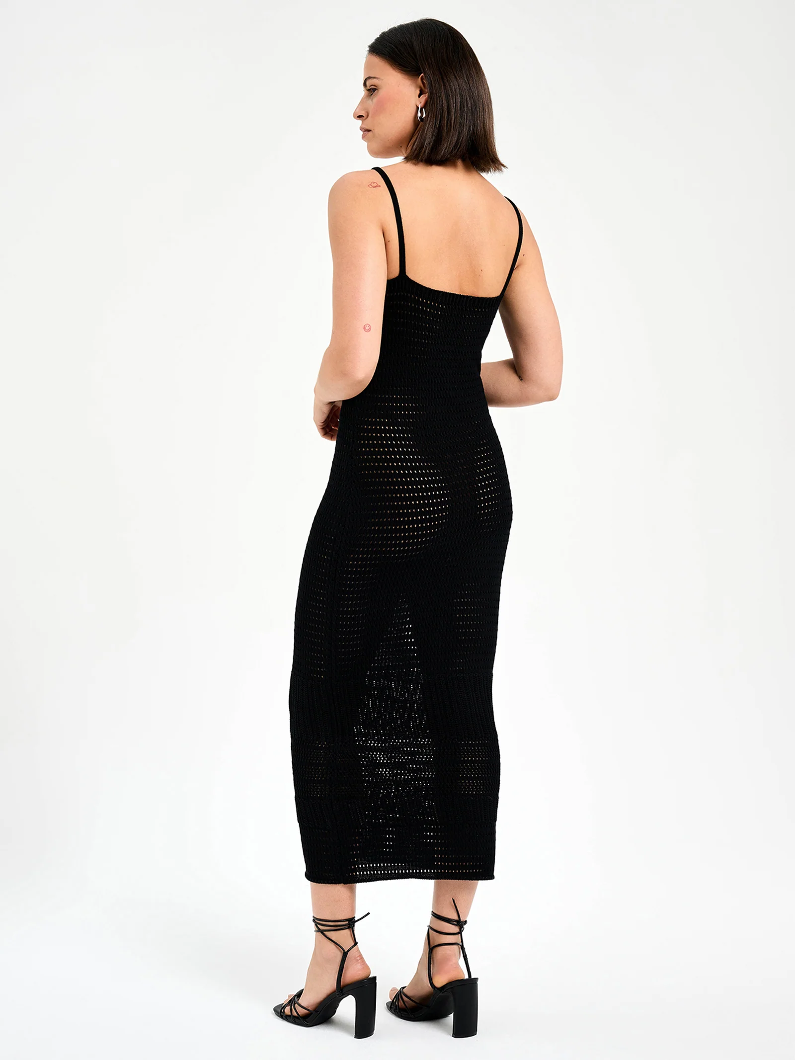 Sora Crochet Midi Dress - Image 5