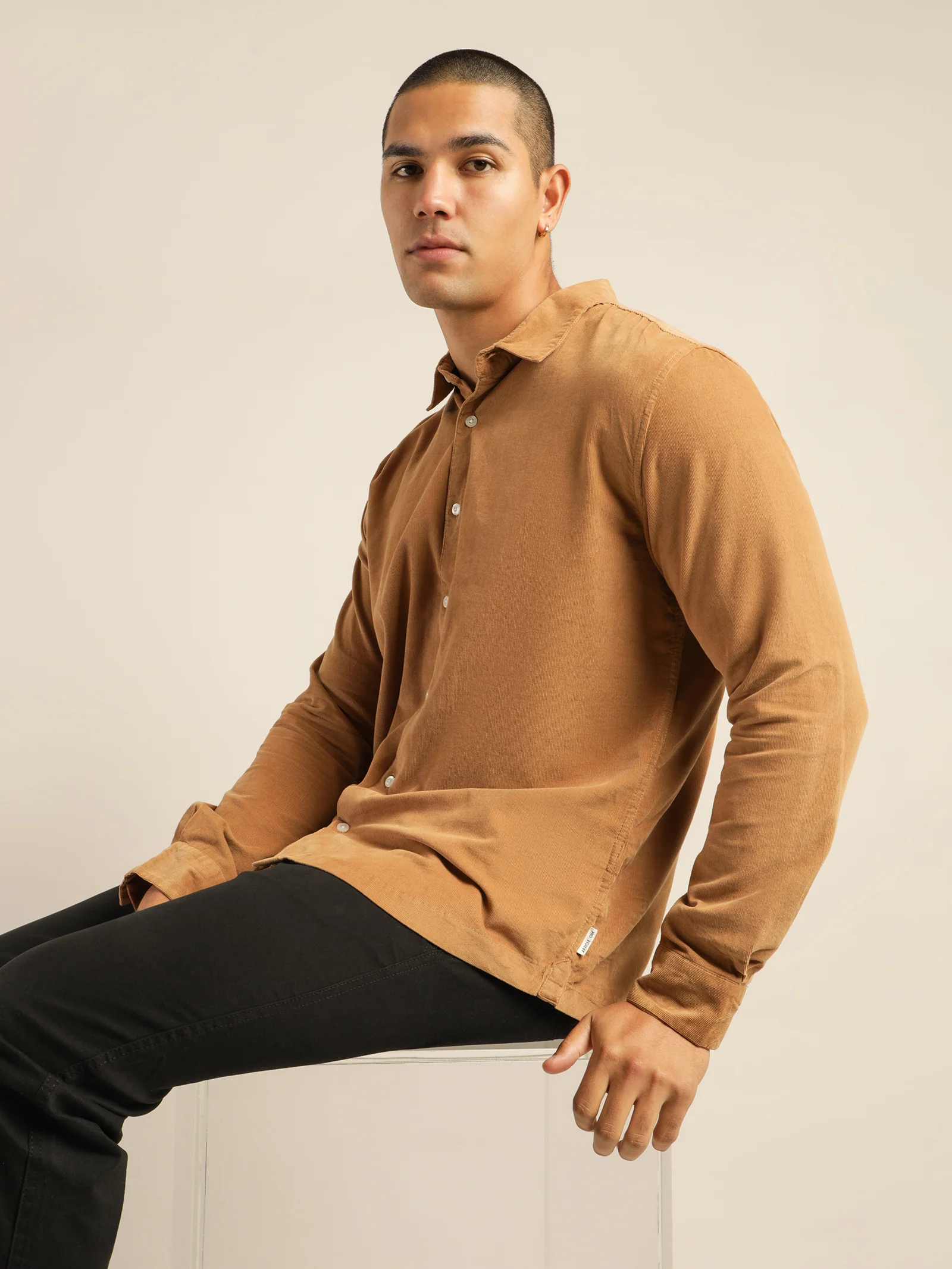 Soren Micro-Cord Long Sleeve Shirt - Image 2