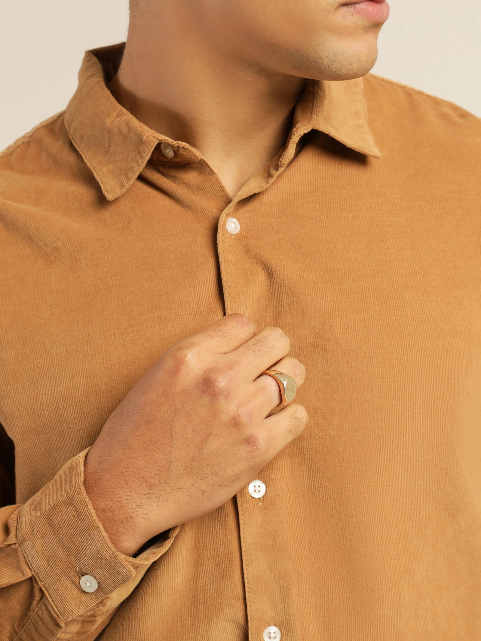Soren Micro-Cord Long Sleeve Shirt - Image 3