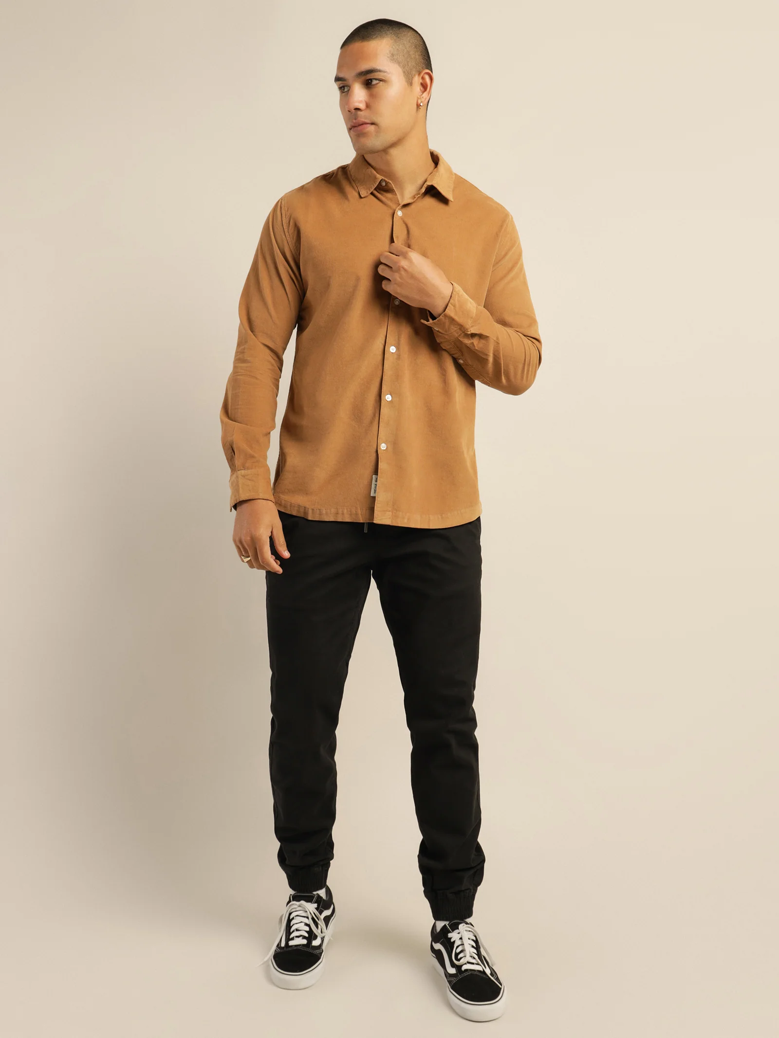 Soren Micro-Cord Long Sleeve Shirt - Image 4