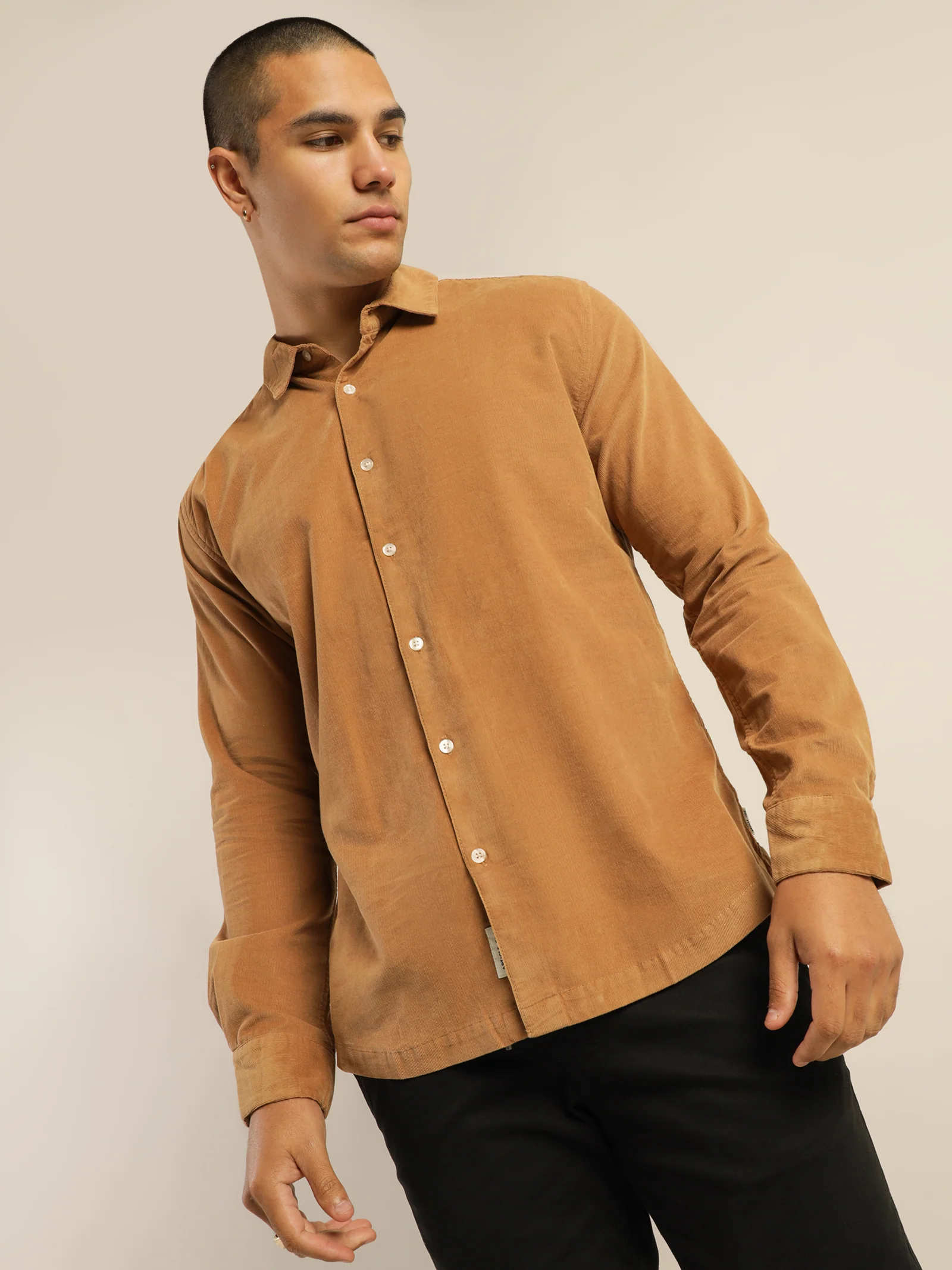Soren Micro-Cord Long Sleeve Shirt - Image 5
