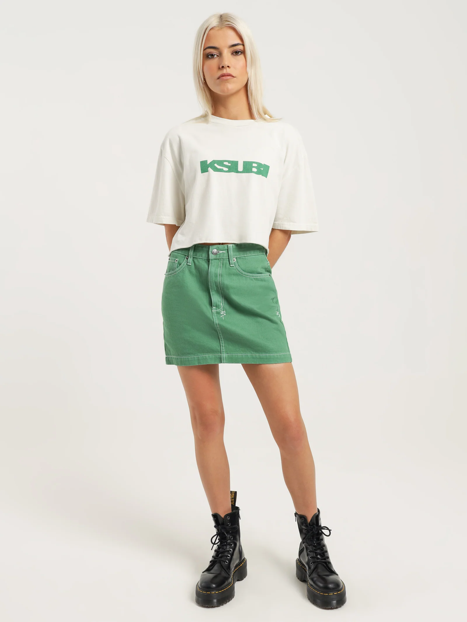 Sott Cropped Oversized Short Sleeve T-Shirt - Image 2
