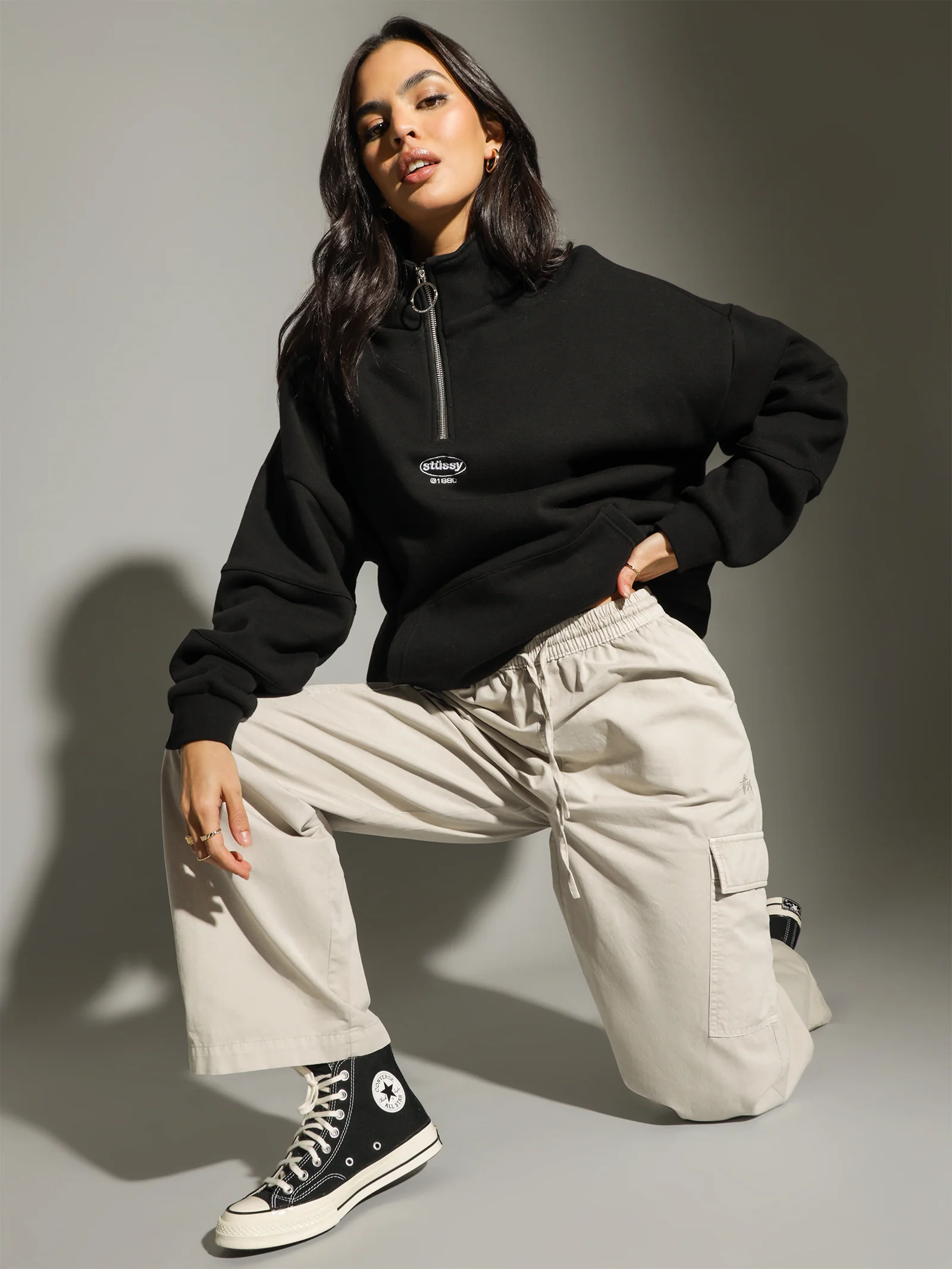 Soul Panelled 1/4 Zip Fleece - Image 2