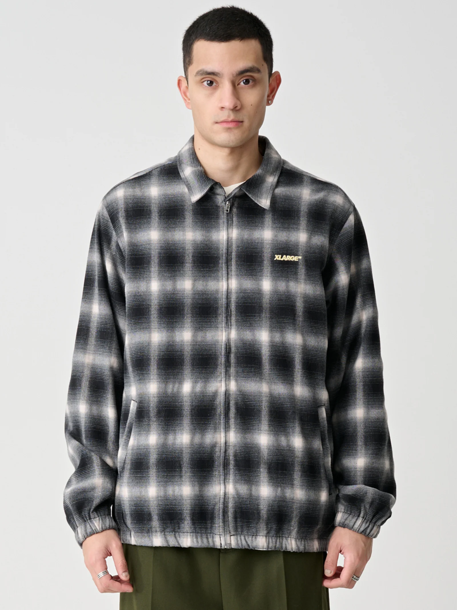 Source Lined Zip Check Jacket - Image 3