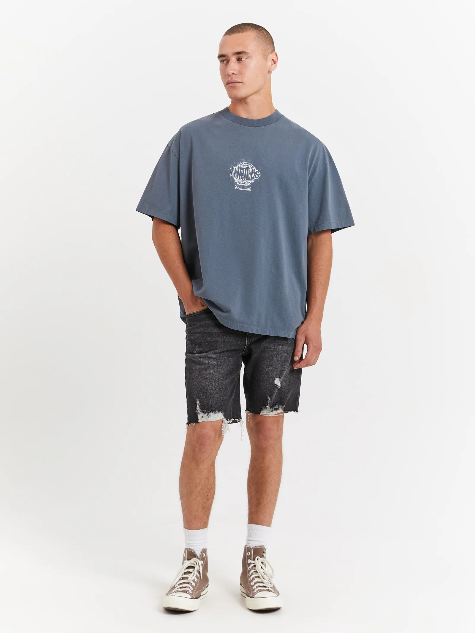 Spectral Static Box Fit Oversized T-Shirt - Image 2