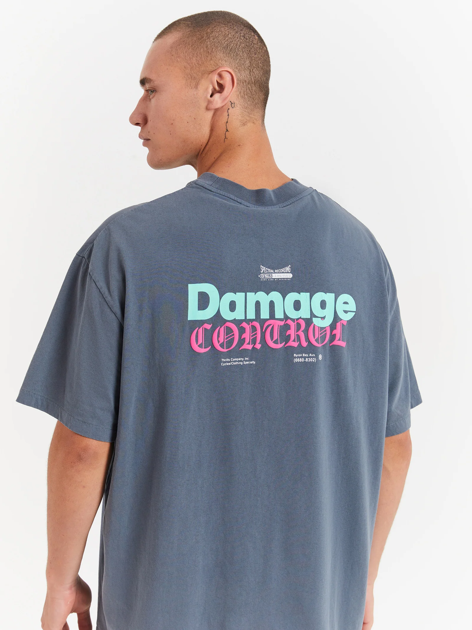 Spectral Static Box Fit Oversized T-Shirt - Image 3