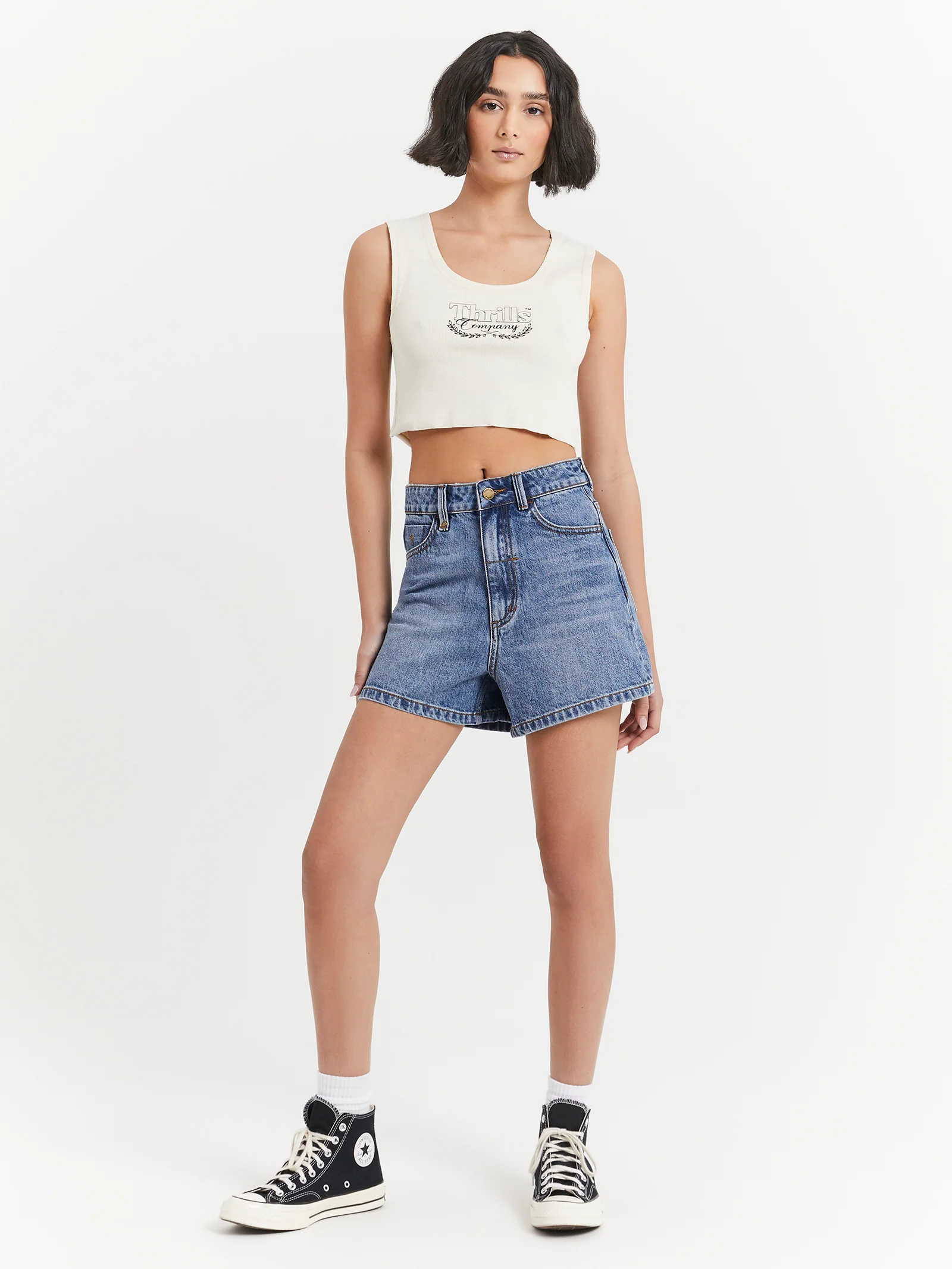 Speed Kills Crop Rib Singlet - Image 2