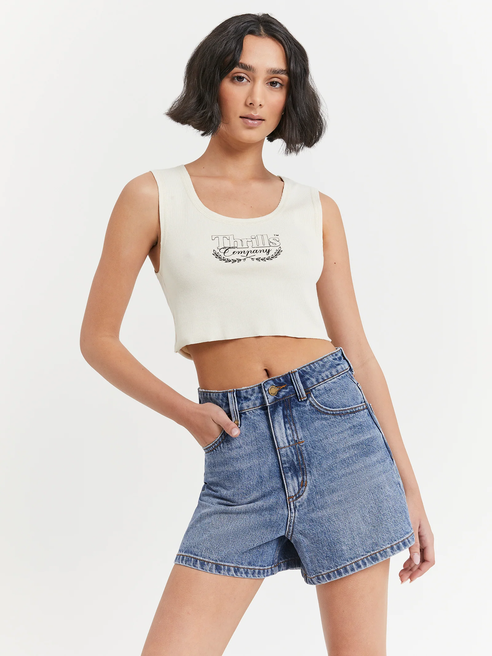 Speed Kills Crop Rib Singlet - Image 3