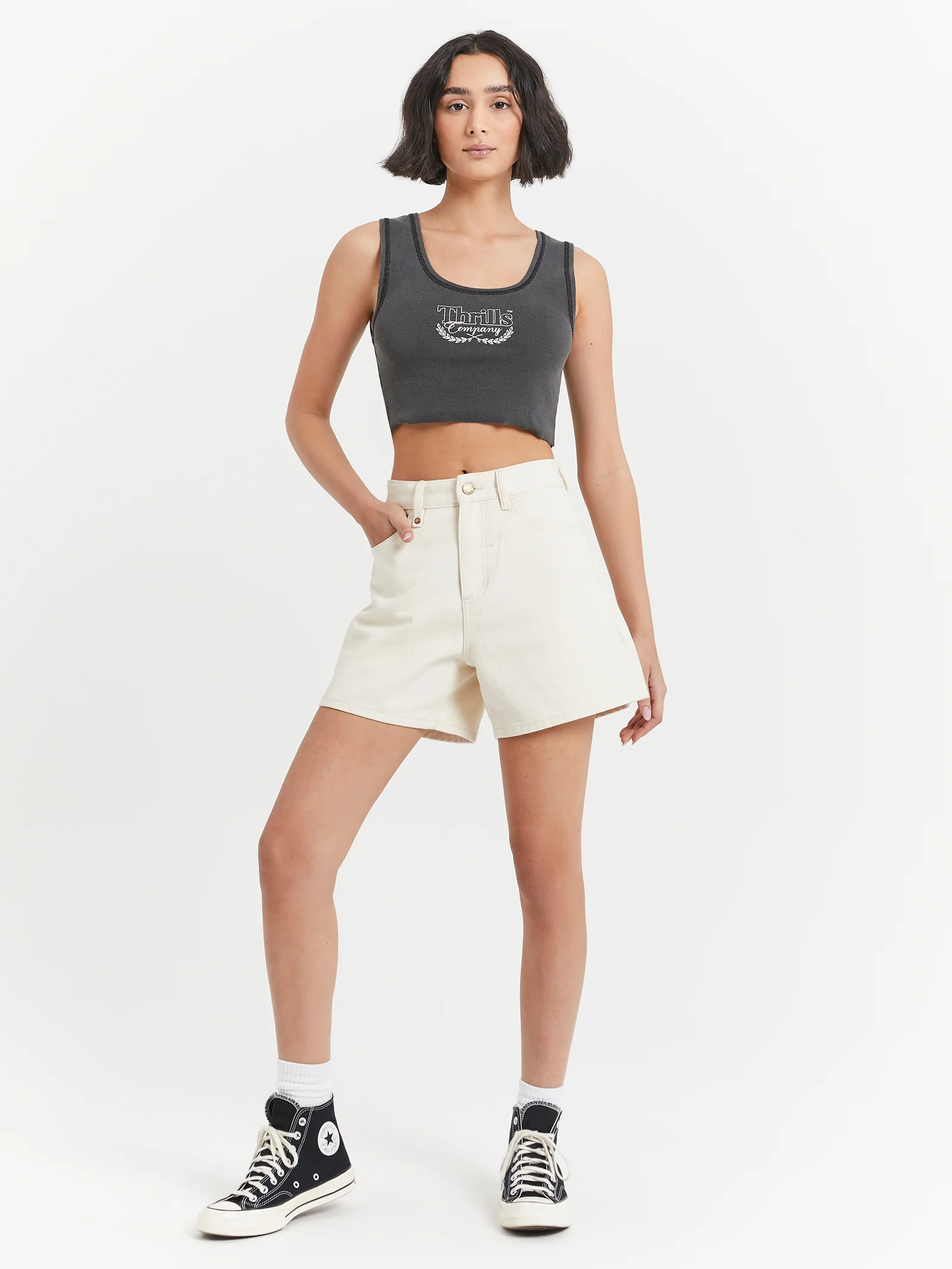 Speed Kills Crop Rib Singlet - Image 2