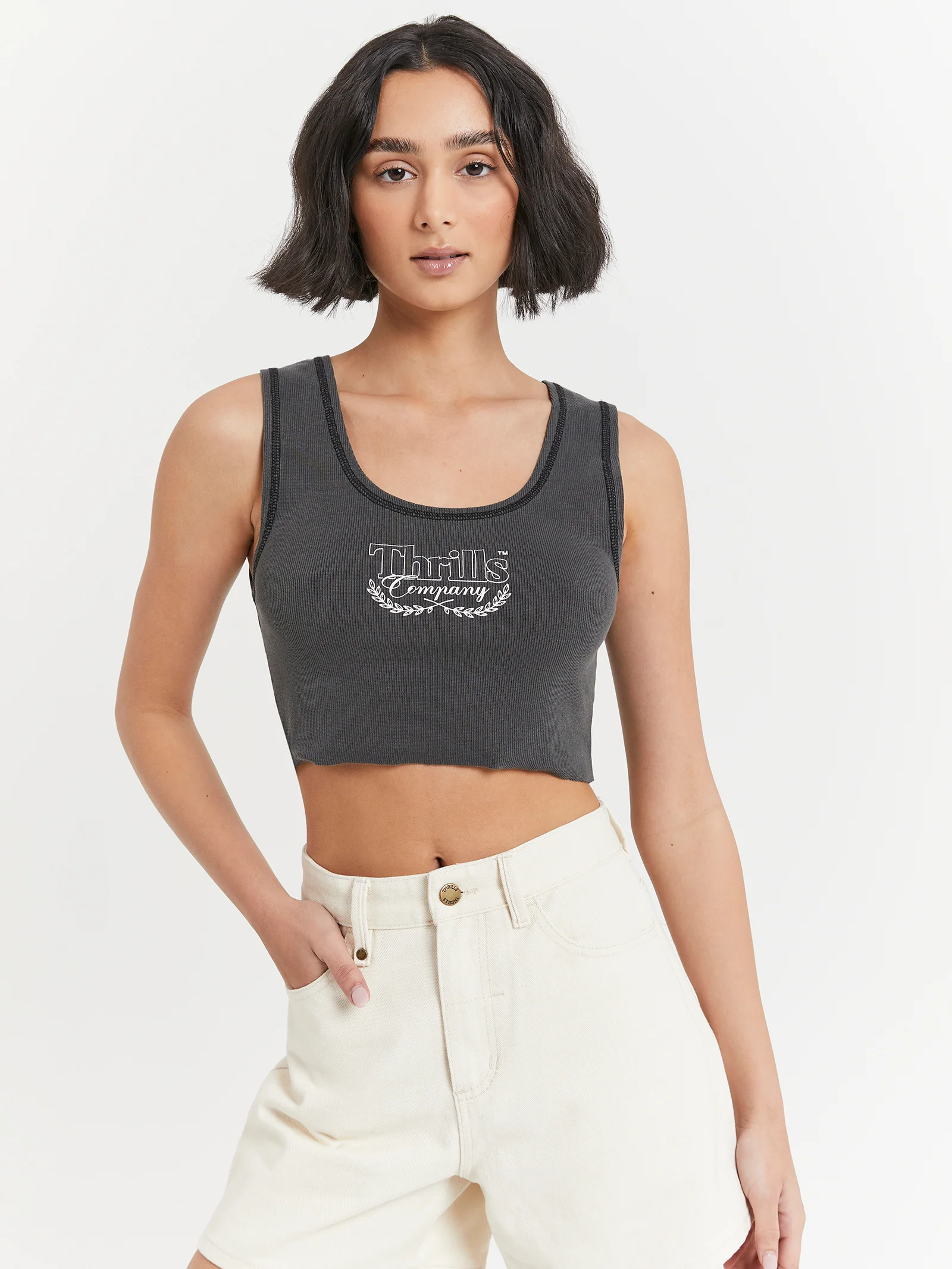 Speed Kills Crop Rib Singlet - Image 3