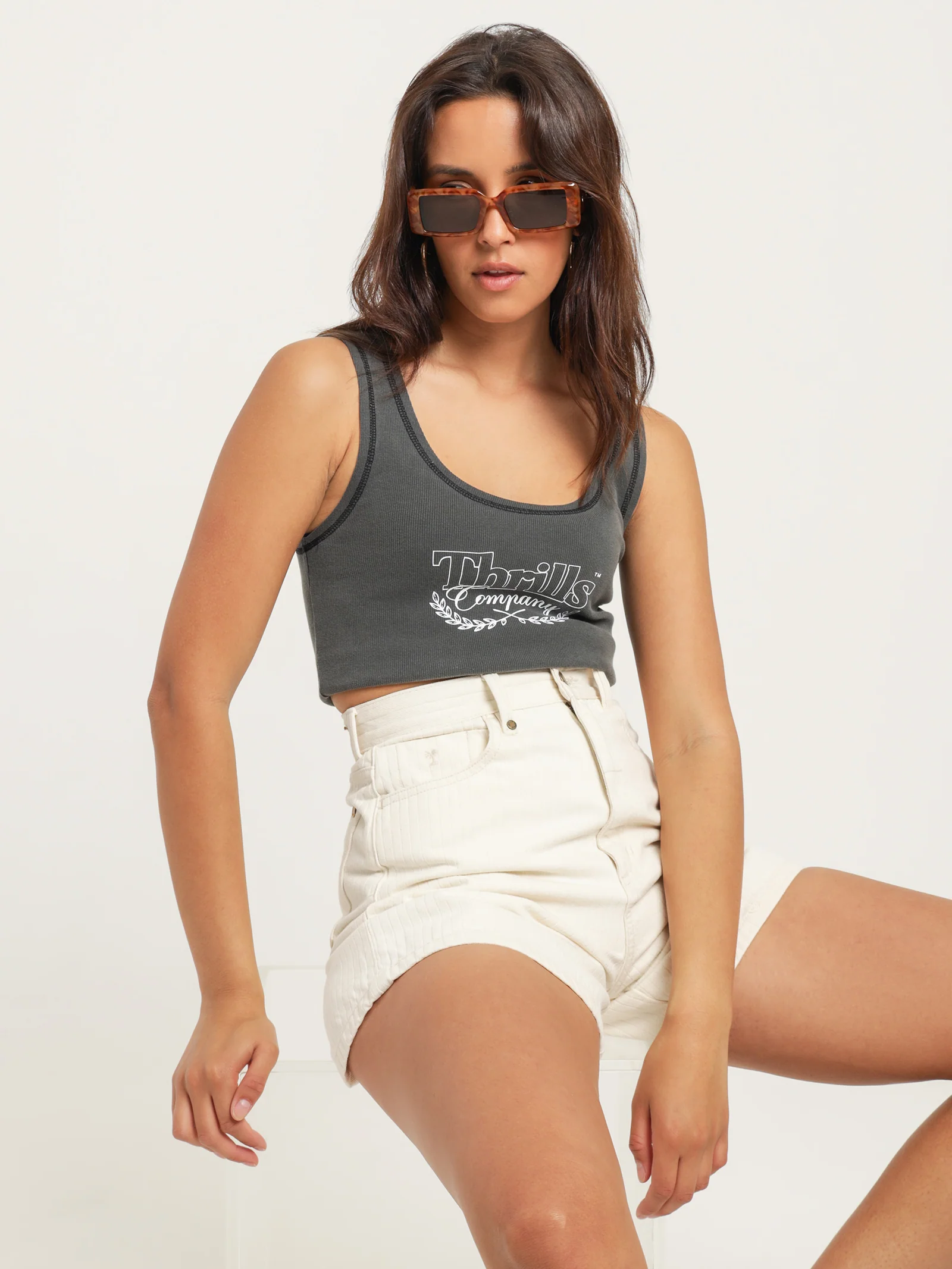 Speed Needs Crop Rib Singlet - Image 2