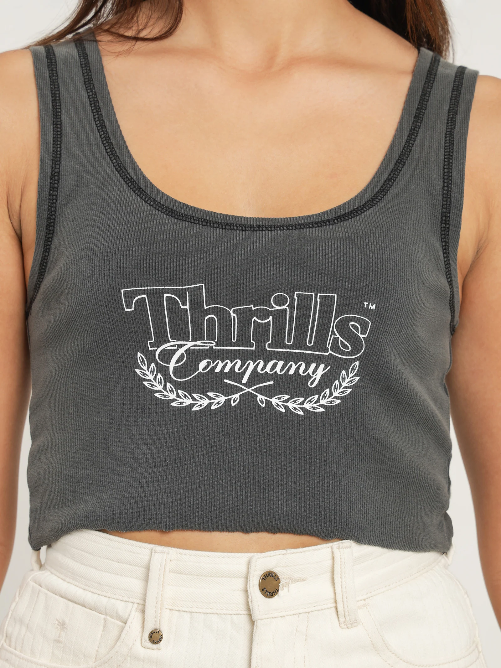 Speed Needs Crop Rib Singlet - Image 5