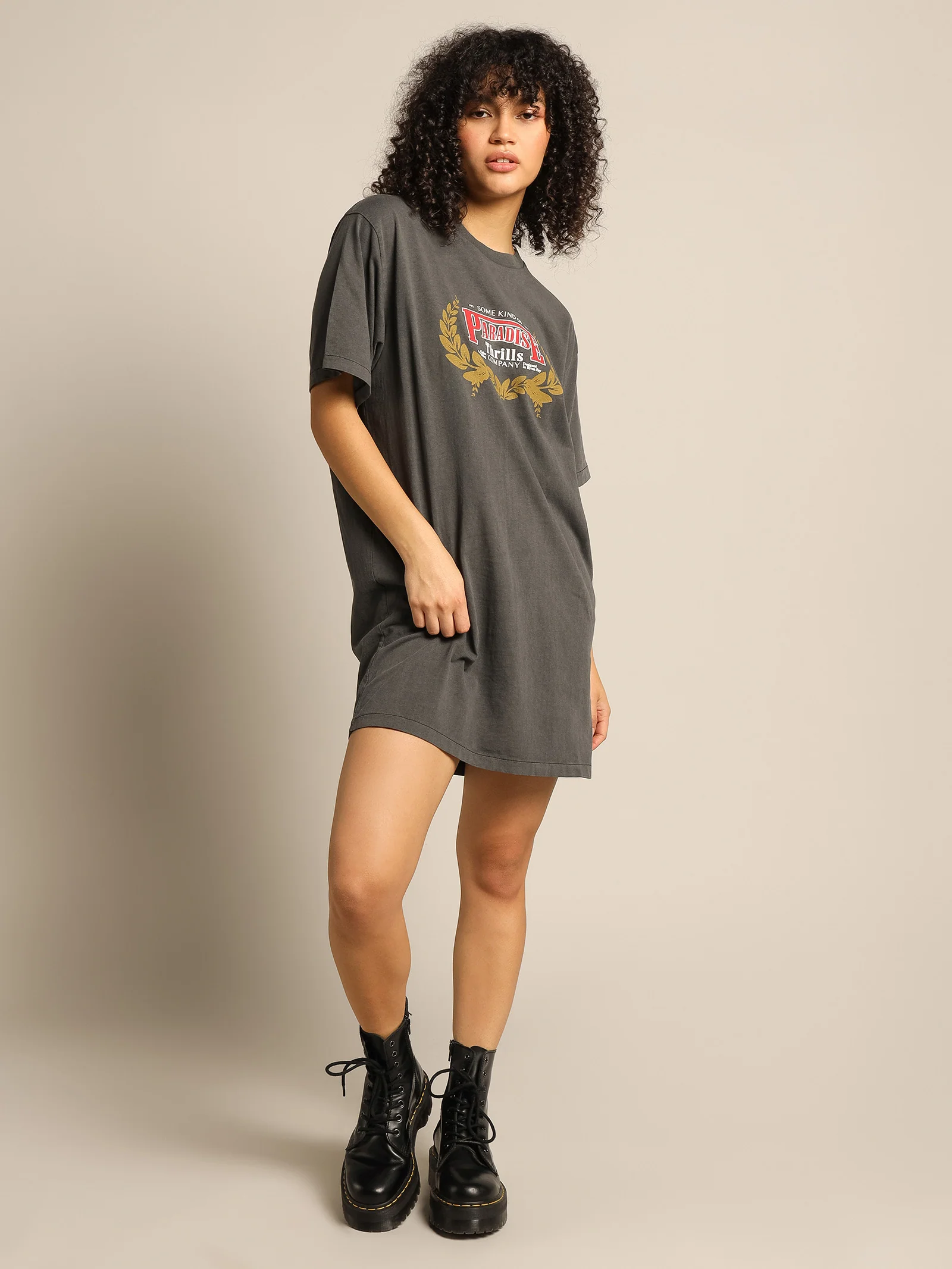 Speed Wreath Merch Fit T-Shirt Dress - Image 4