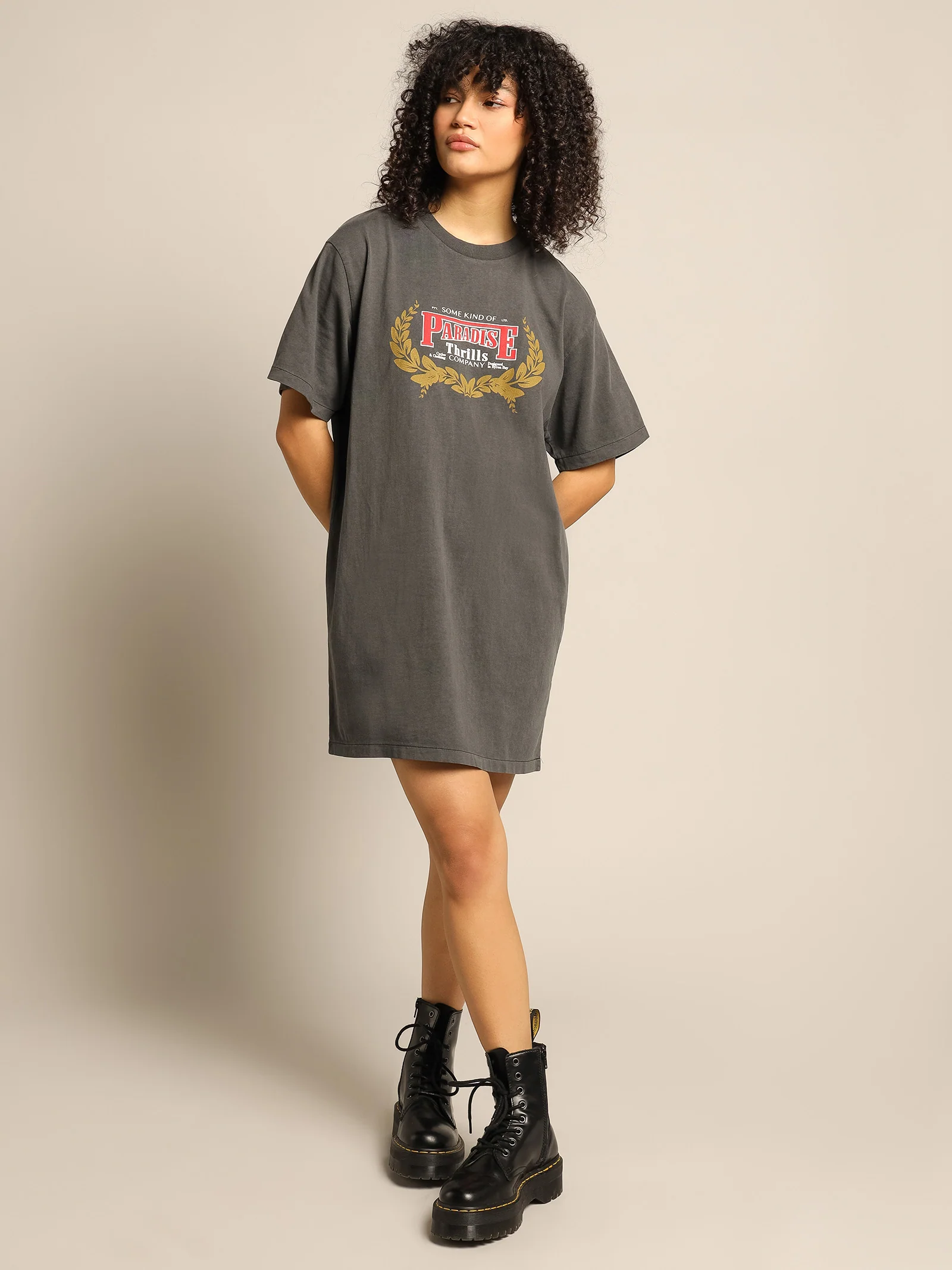 Speed Wreath Merch Fit T-Shirt Dress - Image 5