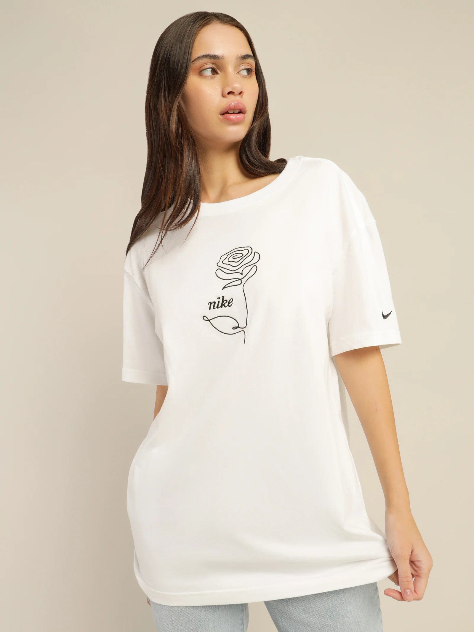Sportswear Embroidered Rose T-Shirt - Image 2