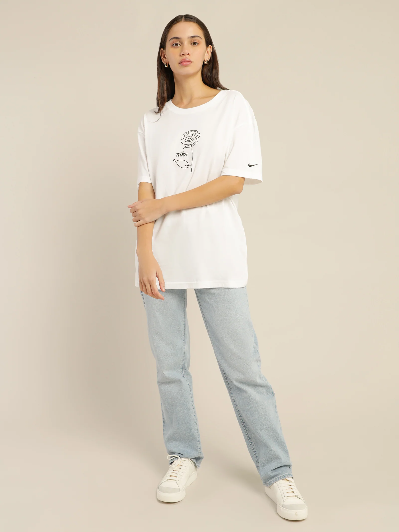 Sportswear Embroidered Rose T-Shirt - Image 3