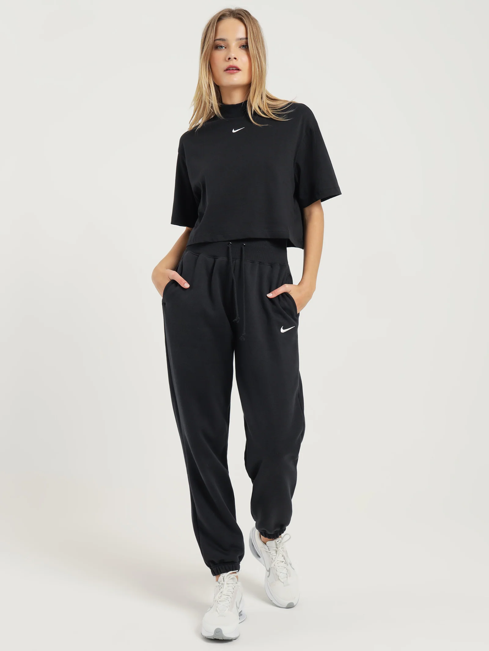 Sportswear Essential Boxy Mock-Neck Short Sleeve Top - Image 2