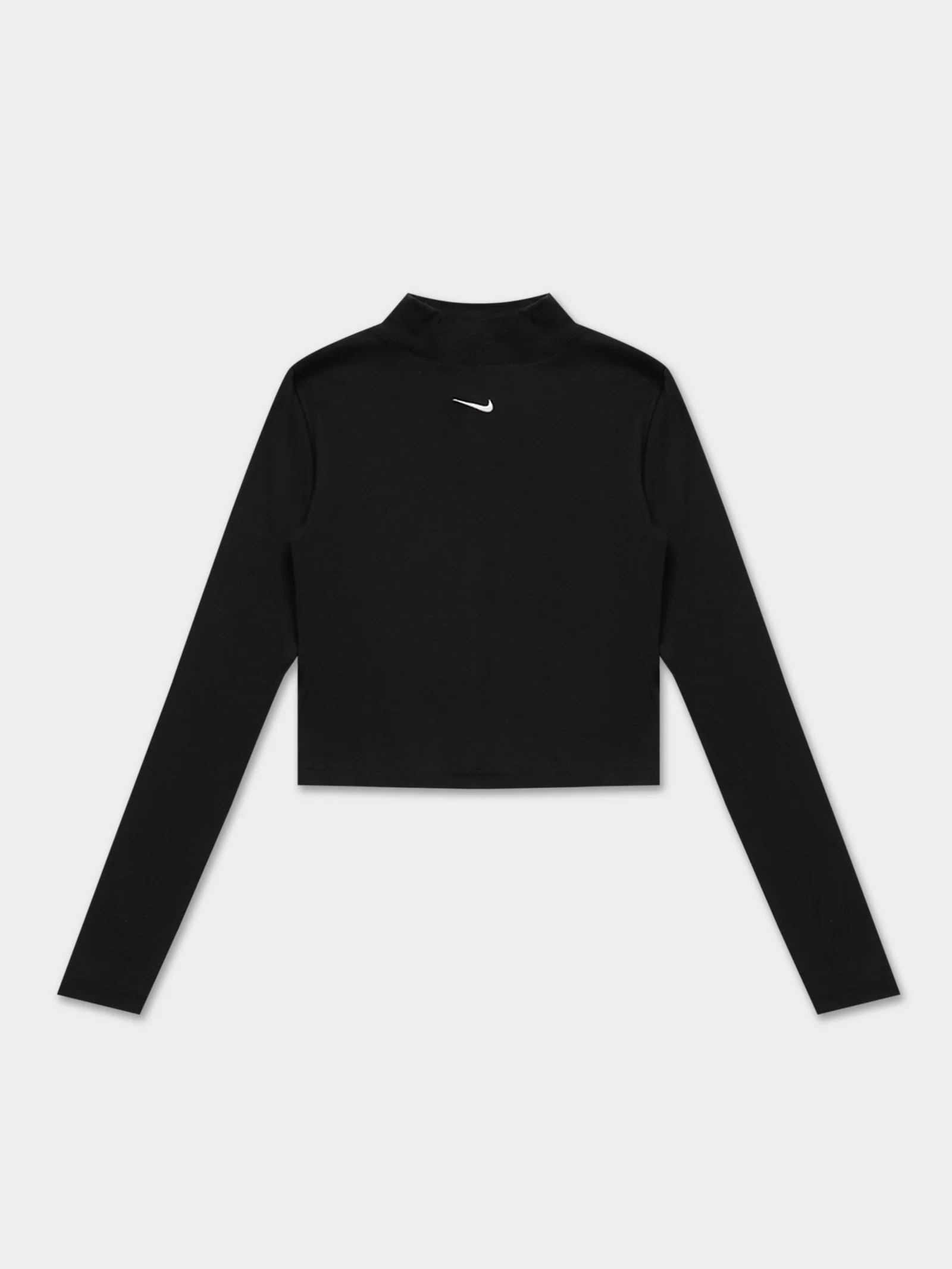 Sportswear Essentials Ribbed Mock Neck Long Sleeve Top - Image 6