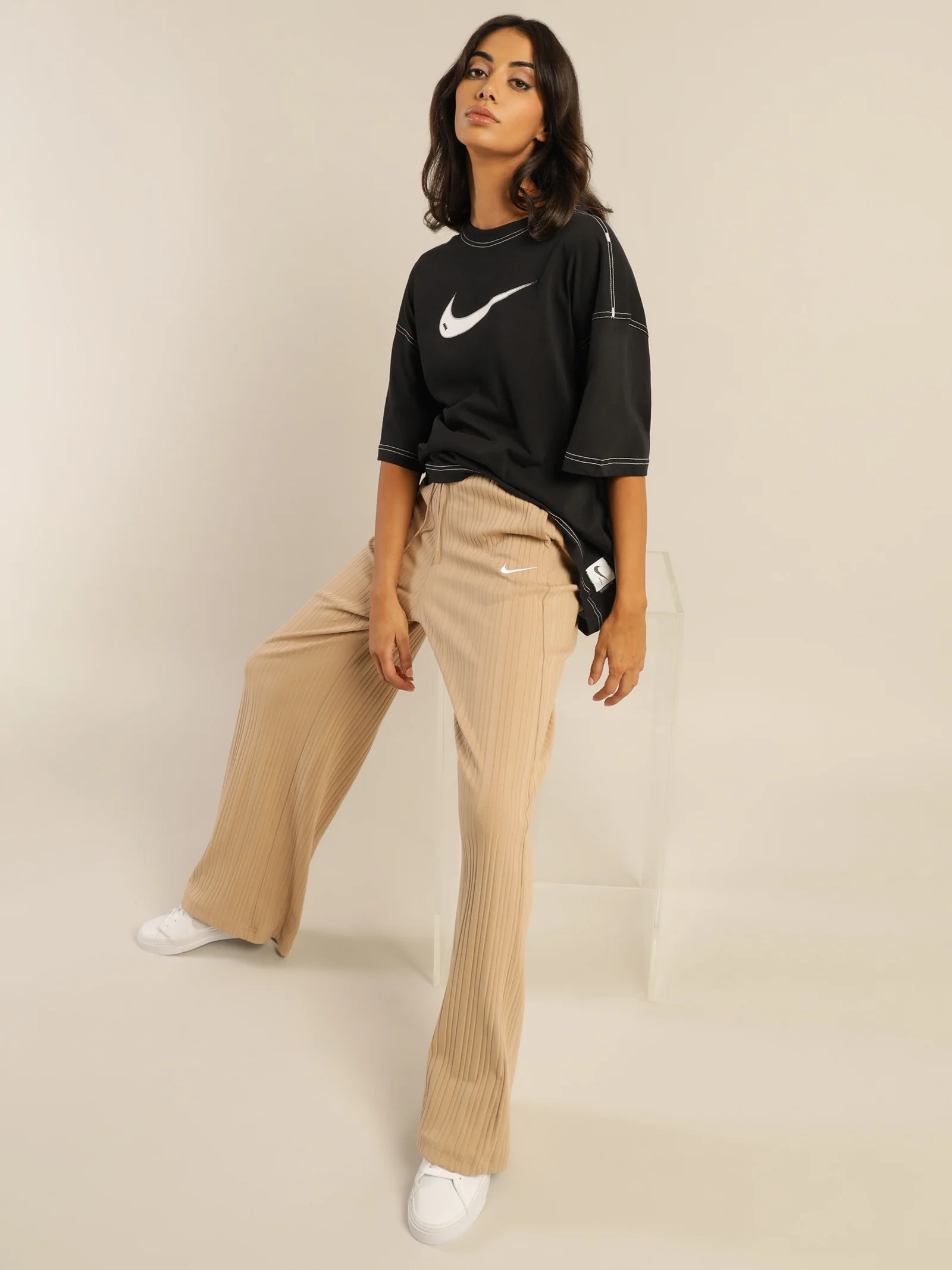 Sportswear Jersey Rib Wide Leg Pants - Image 2