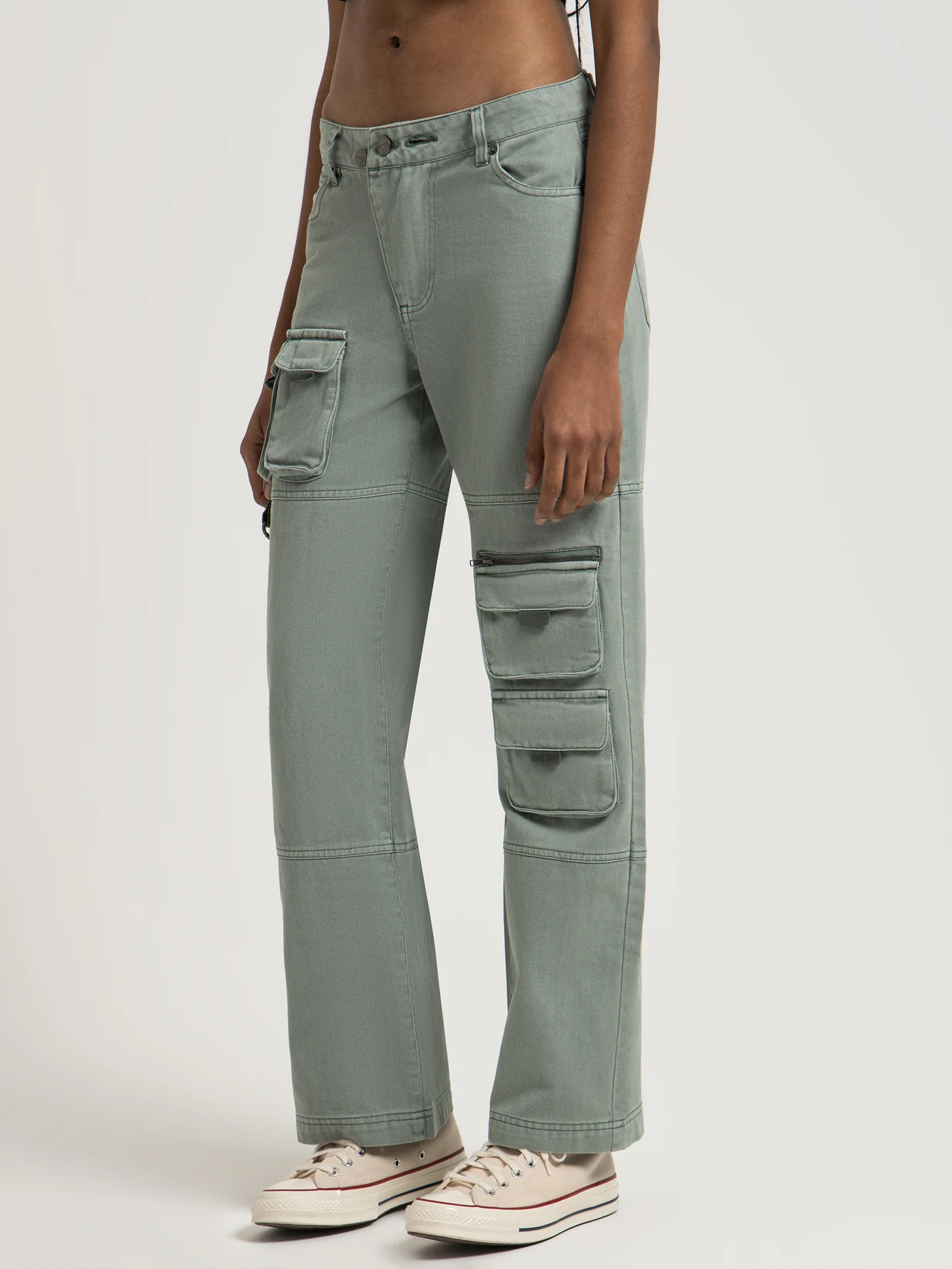 Stamped Owwy Utility Cargo Jeans - Image 5