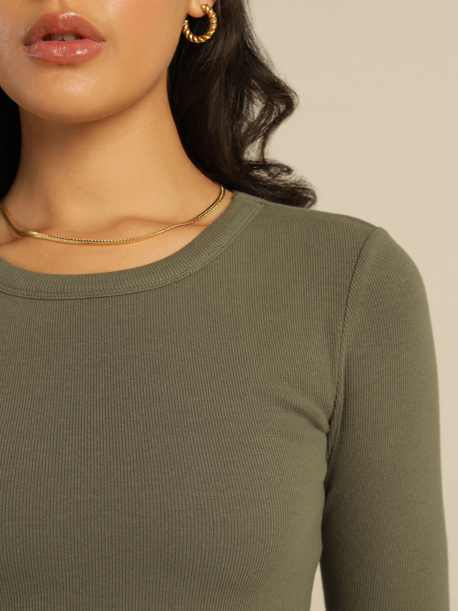 Stella Long Sleeve Rib Dress - Image 4