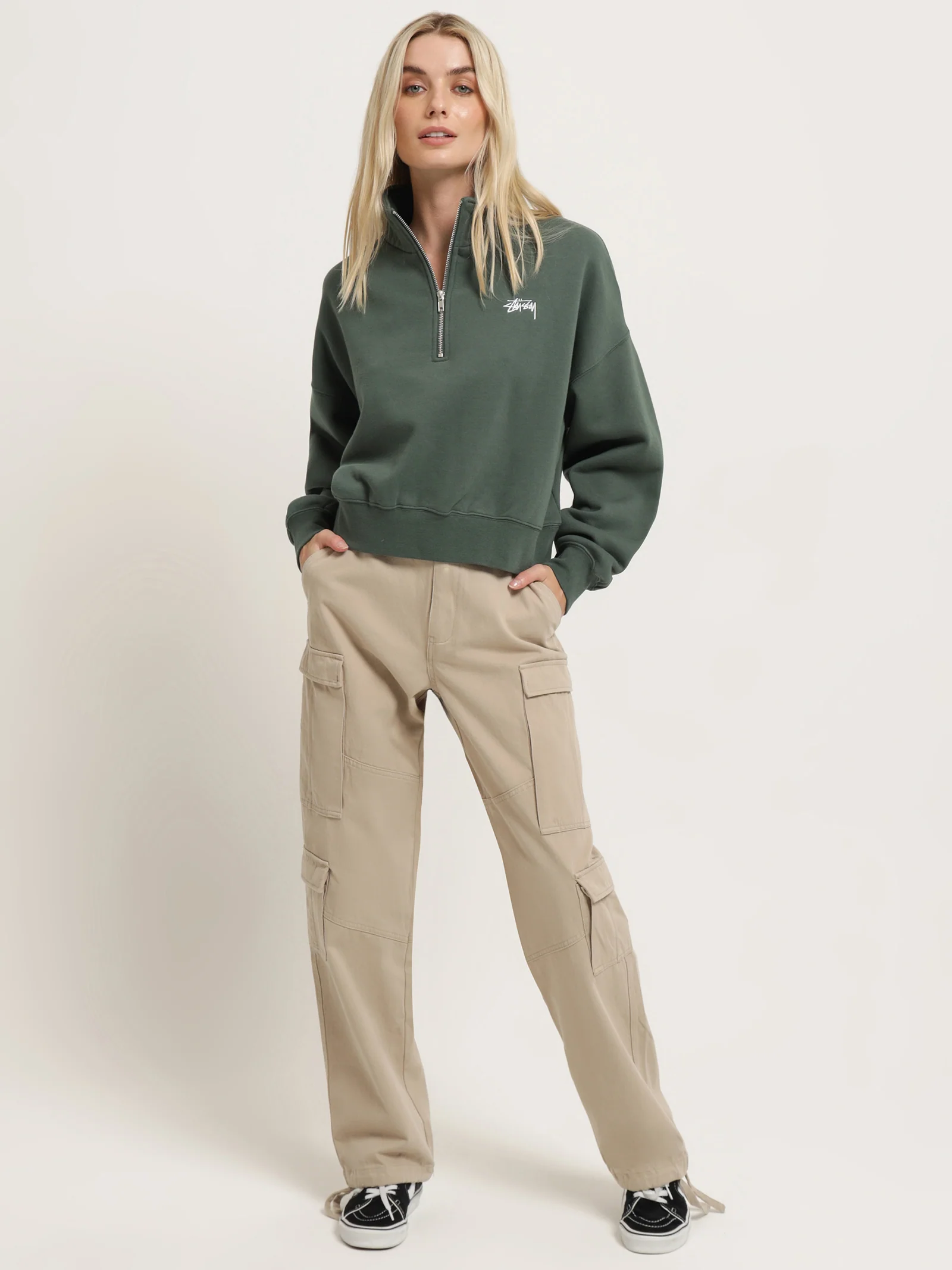 Stock 1/4 Zip Fleece Sweater - Image 2