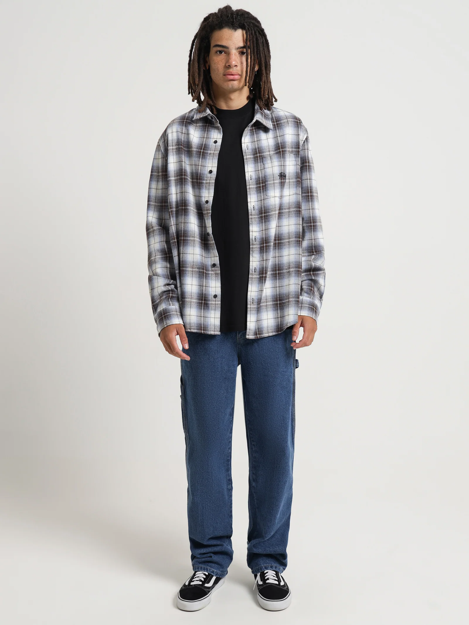 Stock Check Long Sleeve Shirt - Image 2