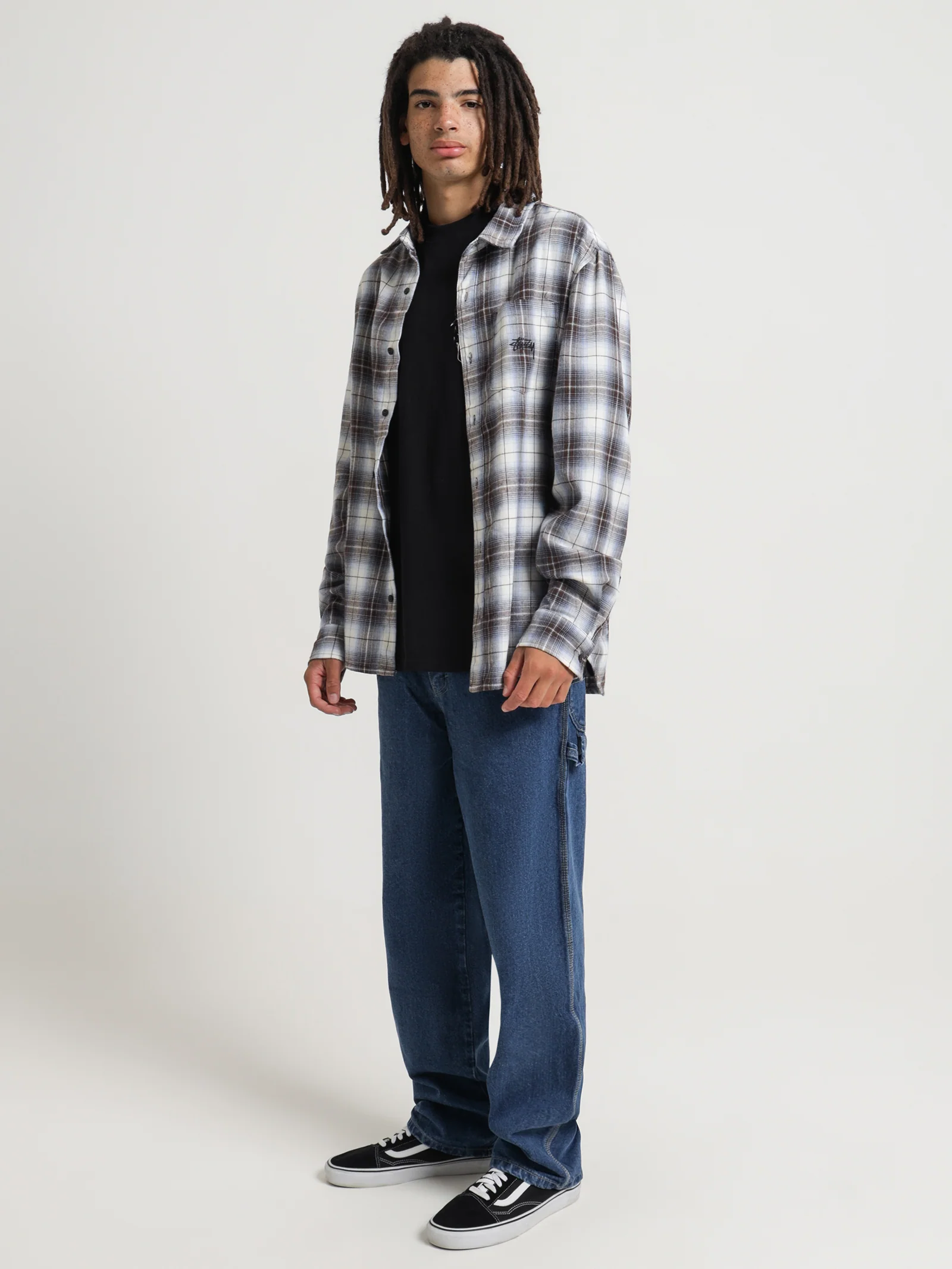 Stock Check Long Sleeve Shirt - Image 4