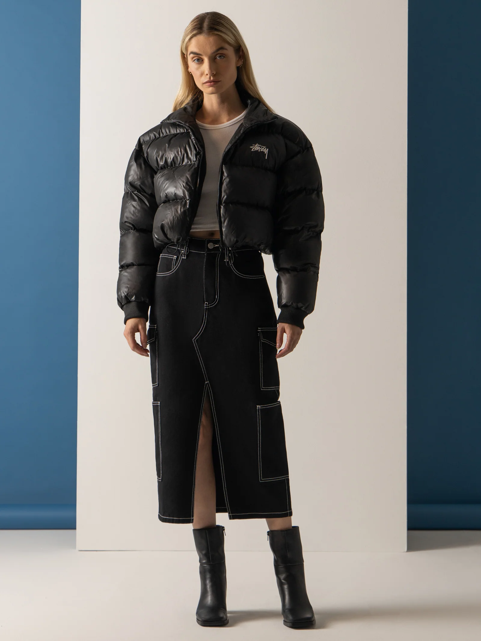 Stock Crop Puffer Jacket - Image 2
