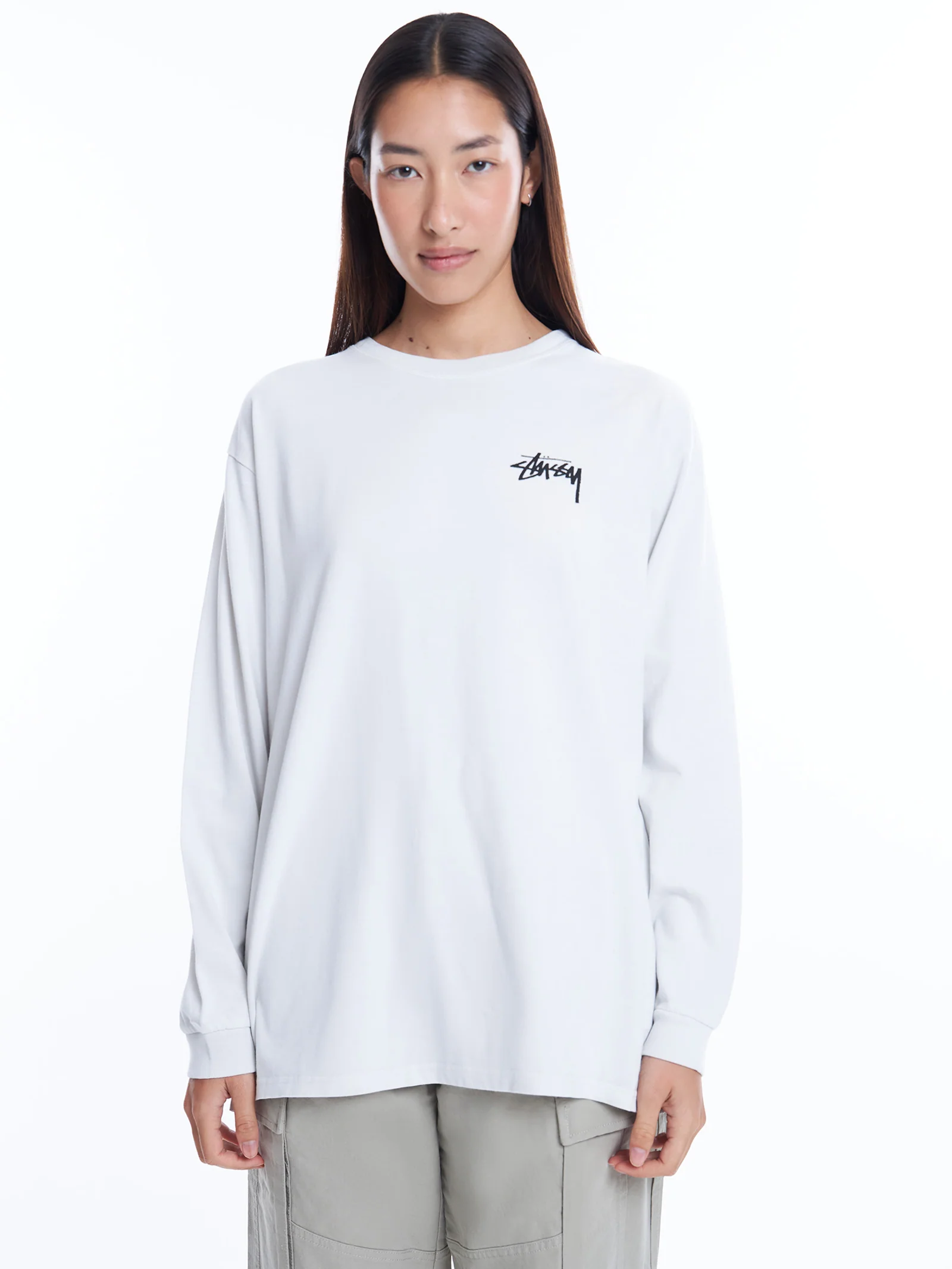Stock Heavyweight Relaxed Long Sleeve T-Shirt - Image 2