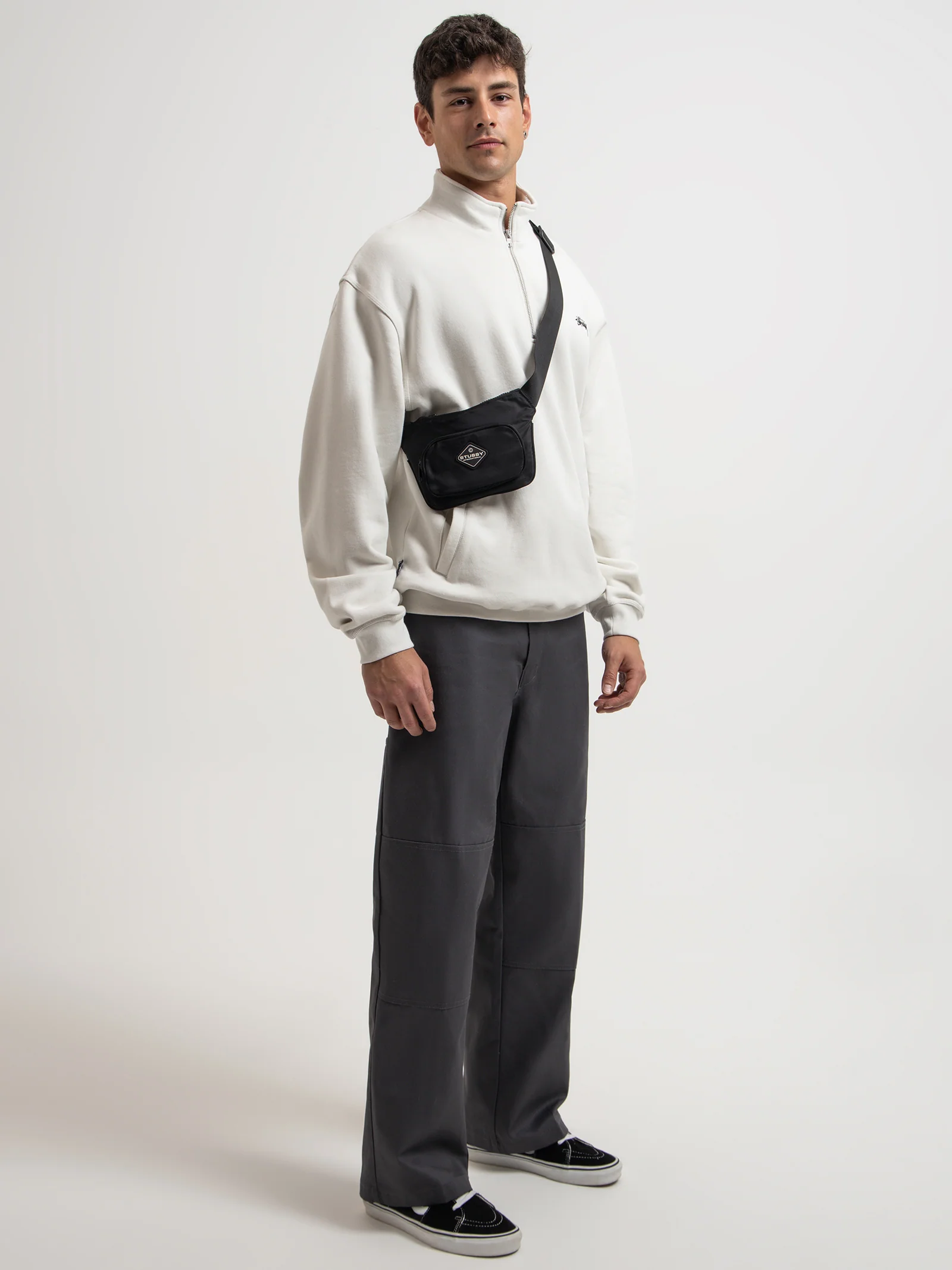 Stock Logo Mock Neck Fleece - Image 4