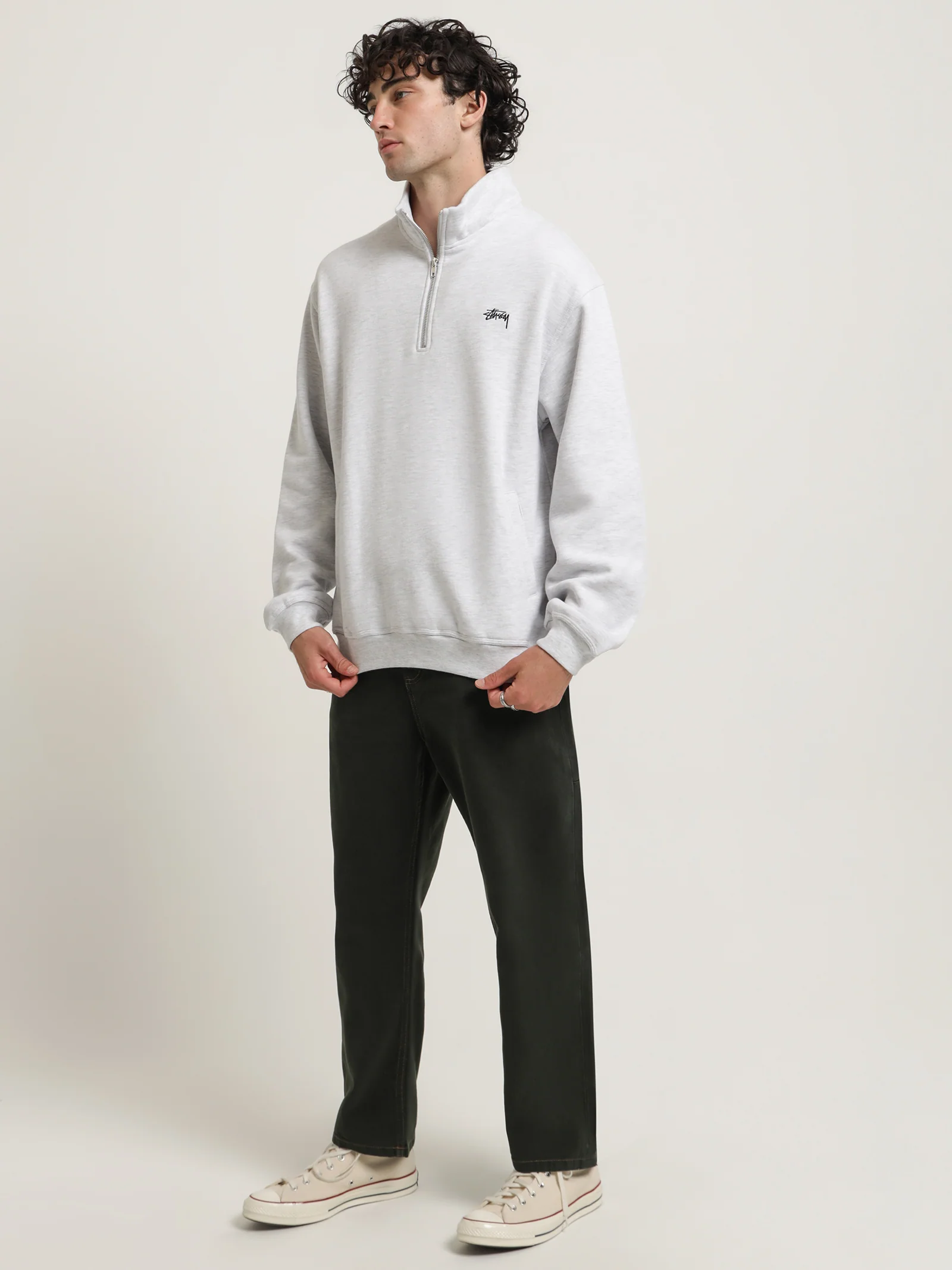 Stock Logo Mock Neck Sweater - Image 4