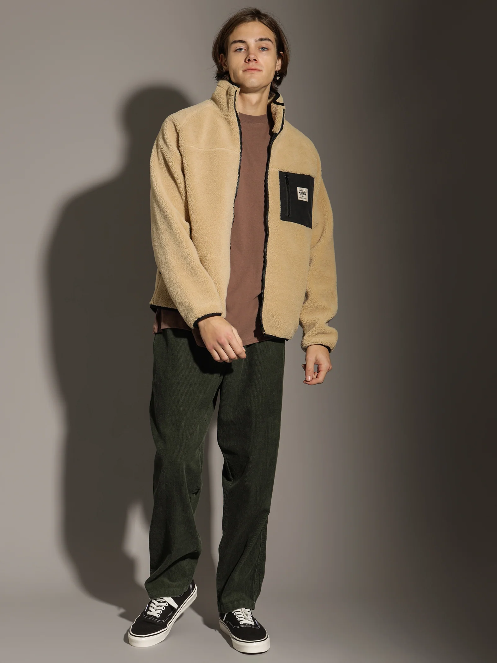 Stock Raglan Sherpa Jacket - Image 3