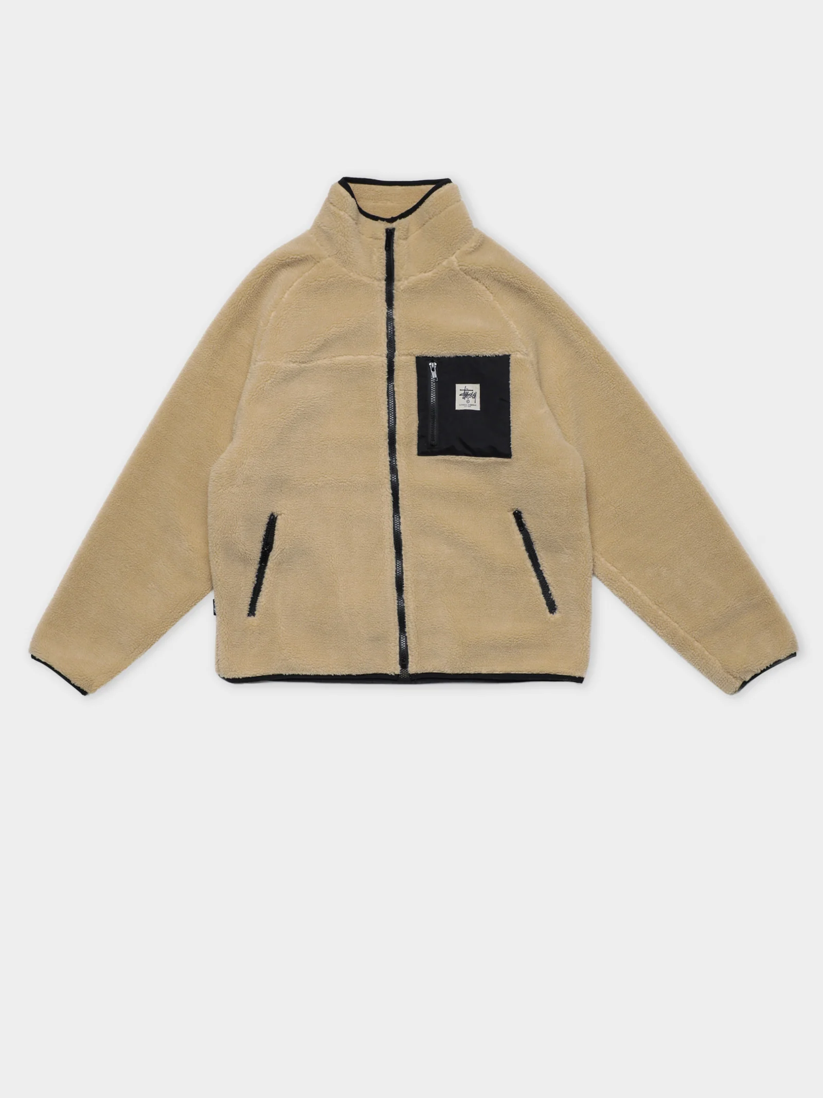 Stock Raglan Sherpa Jacket - Image 7