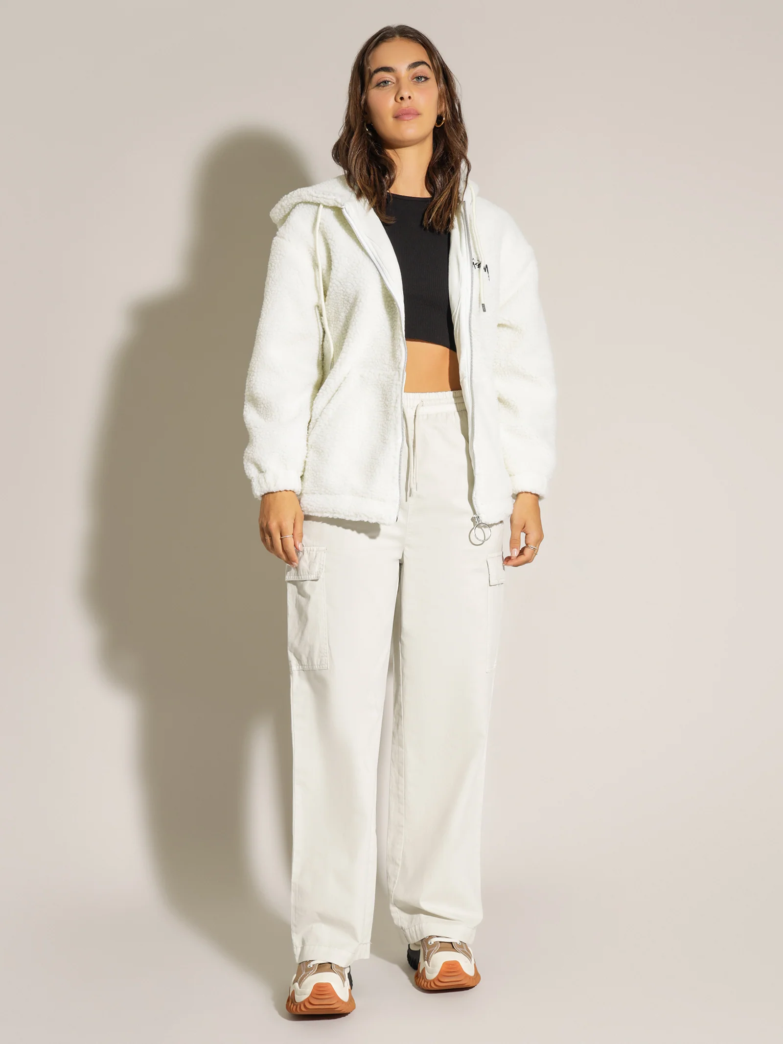 Stock Sherpa Zip Up Hoodie - Image 4