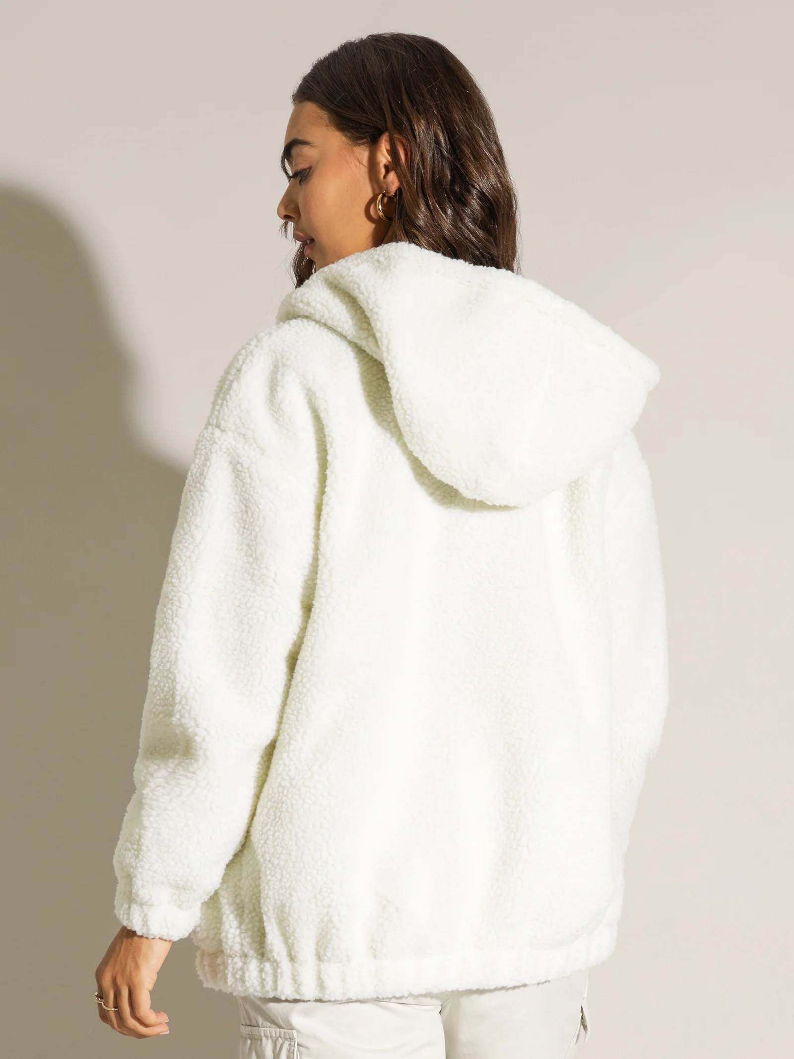 Stock Sherpa Zip Up Hoodie - Image 6