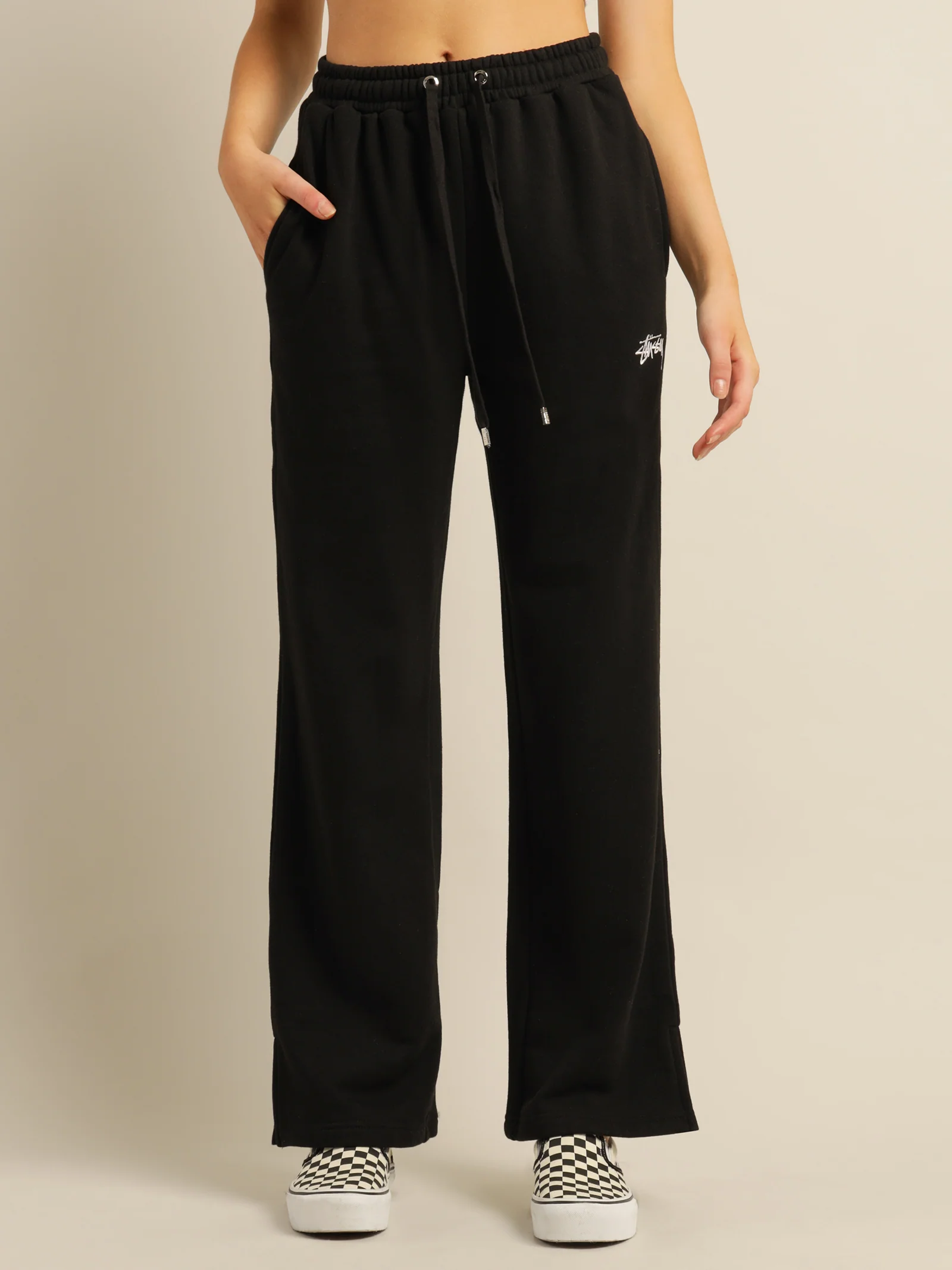 Stock Wide Leg Trackpants