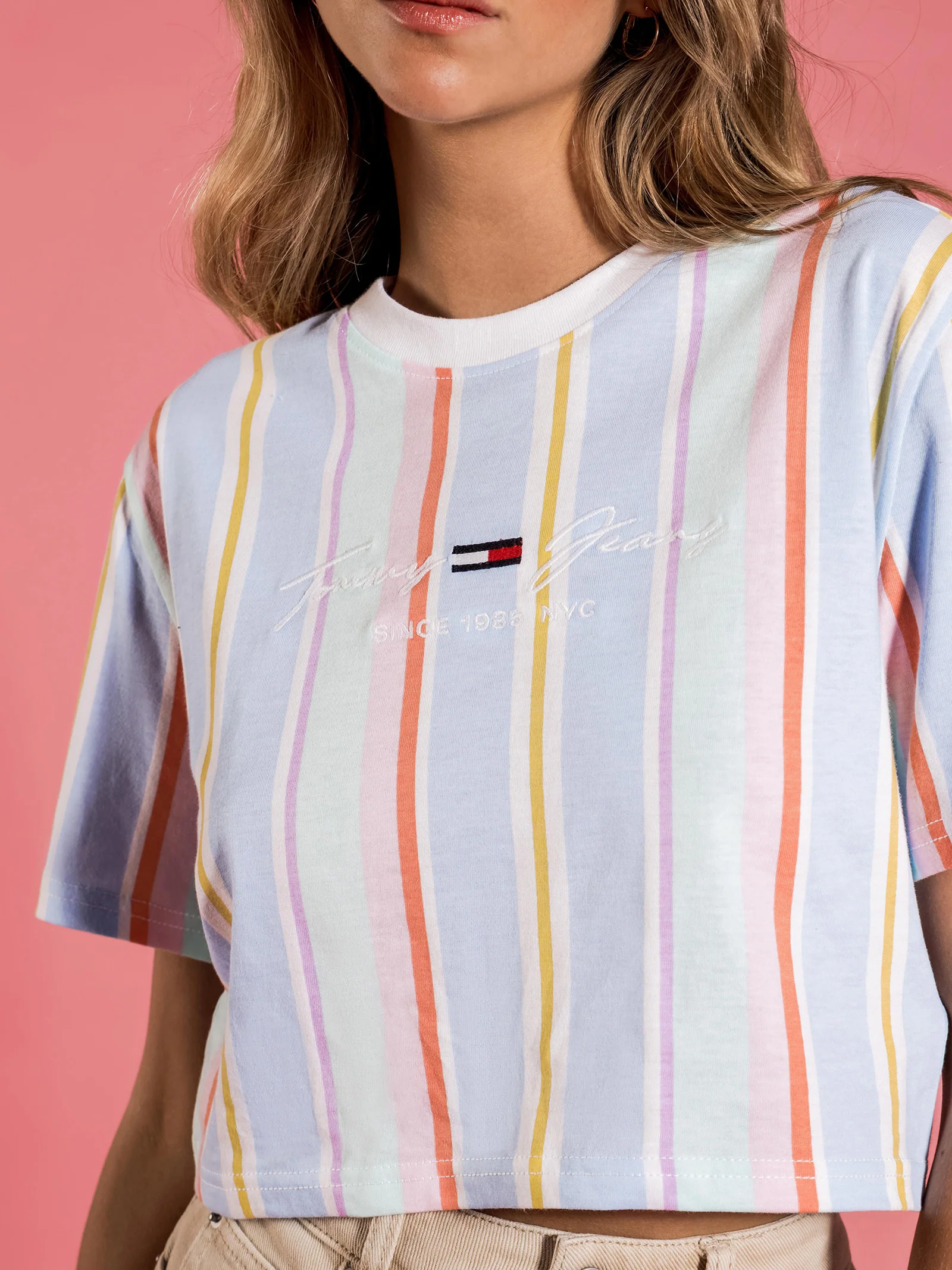 Stripe 1 Crop T-Shirt - Image 3