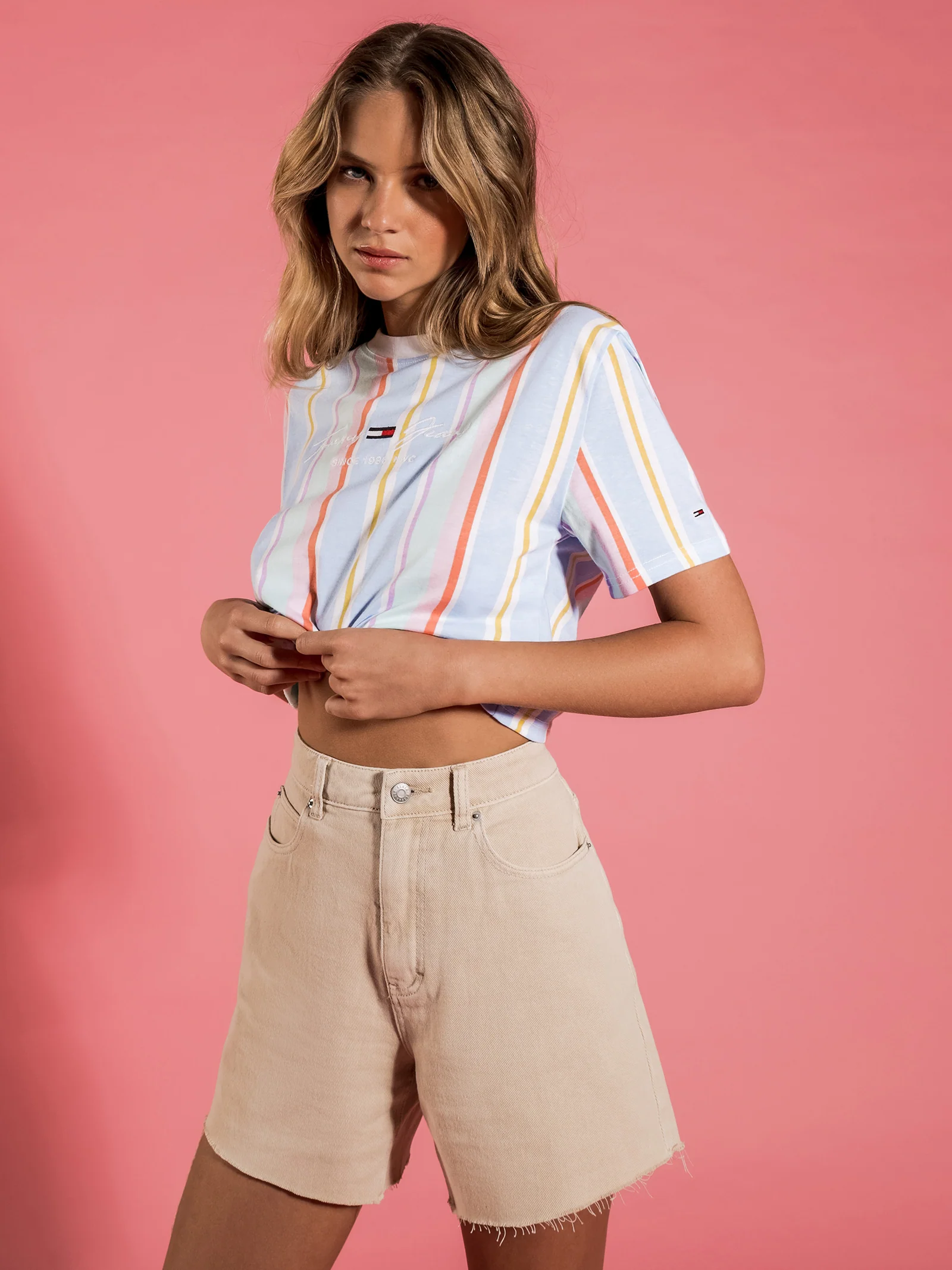 Stripe 1 Crop T-Shirt - Image 4
