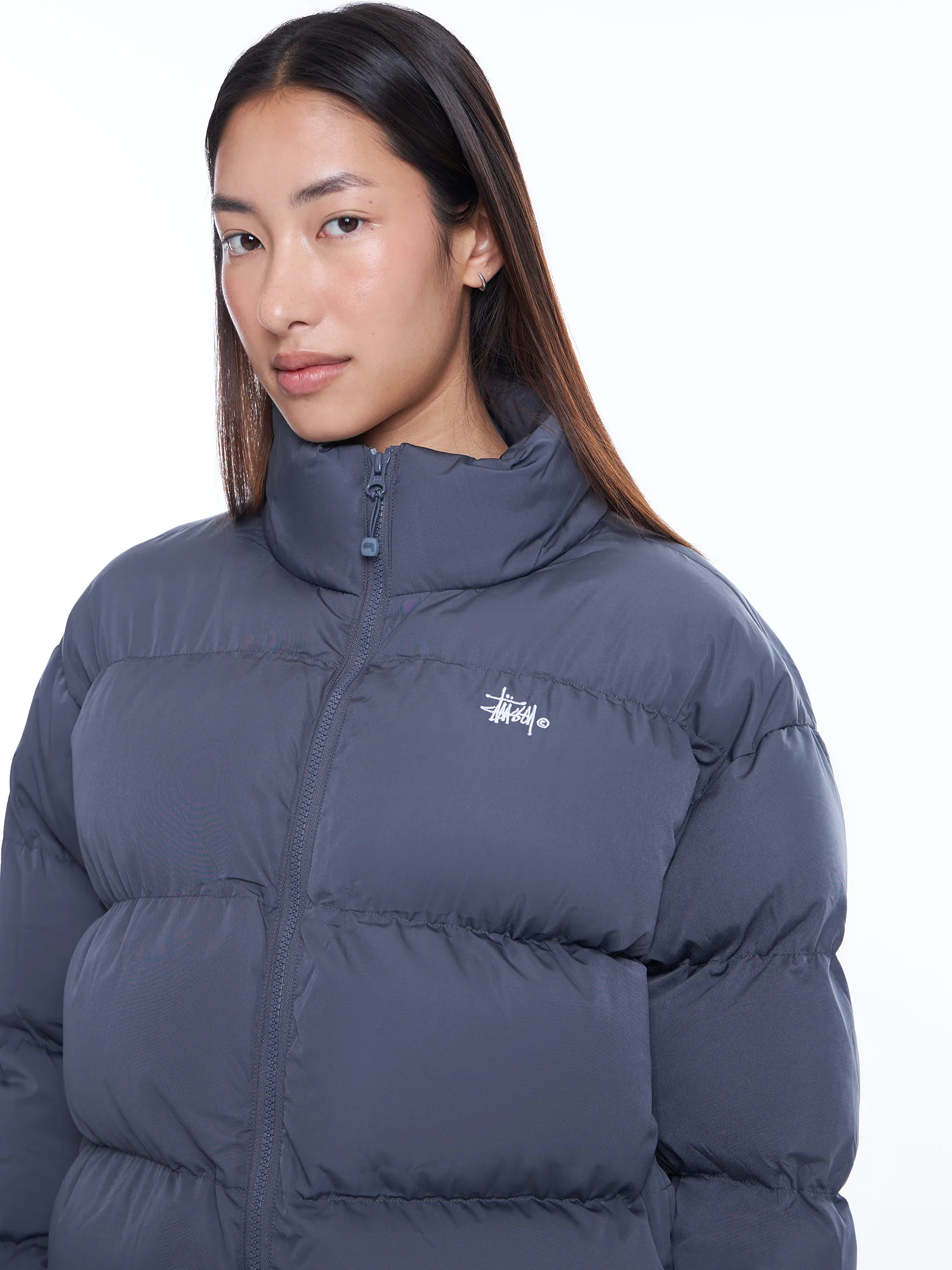 Graffiti Cropped Puffer Jacket - Image 2