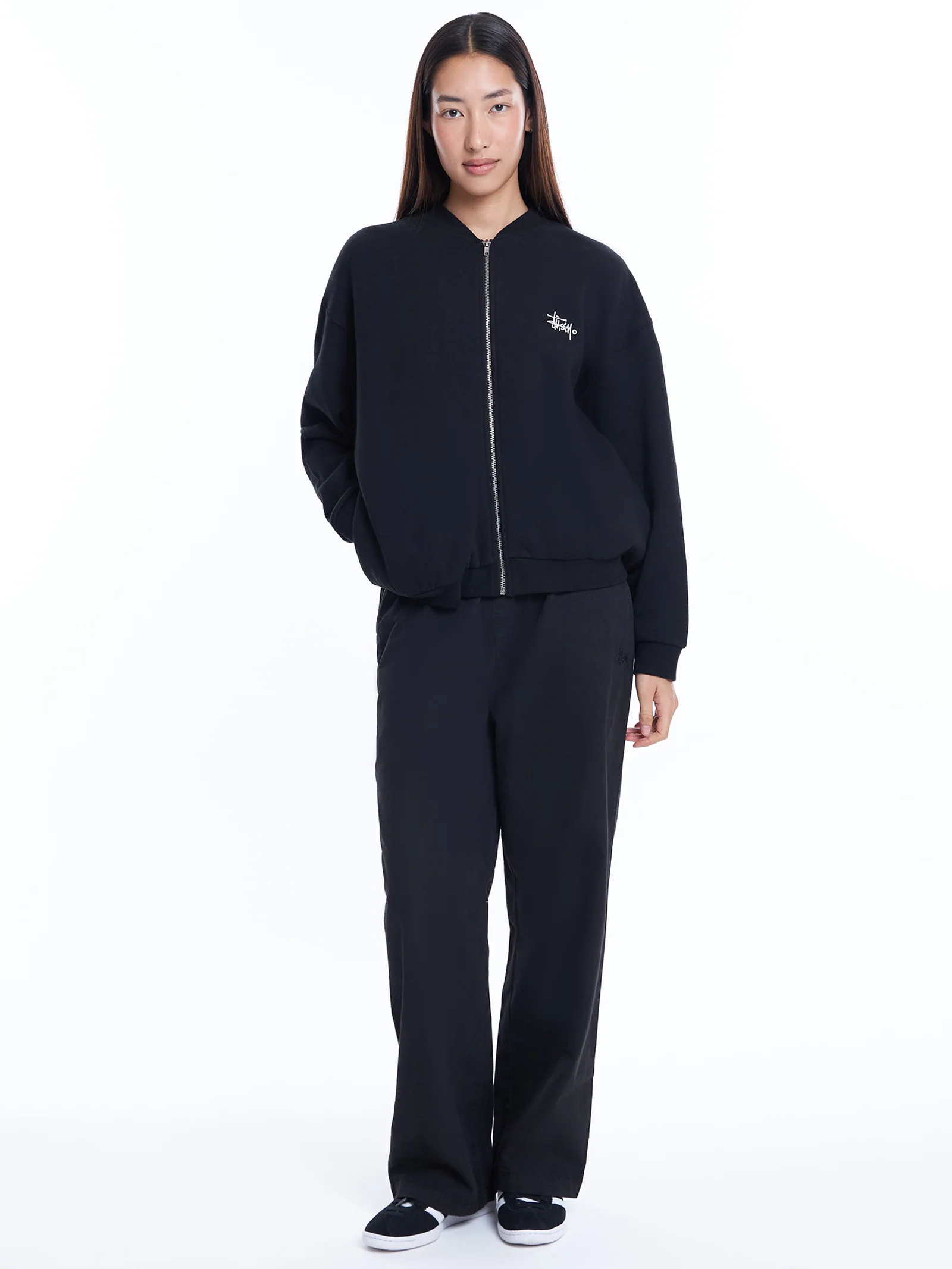 Graffiti Oversized Bomber Sweatshirt - Image 4