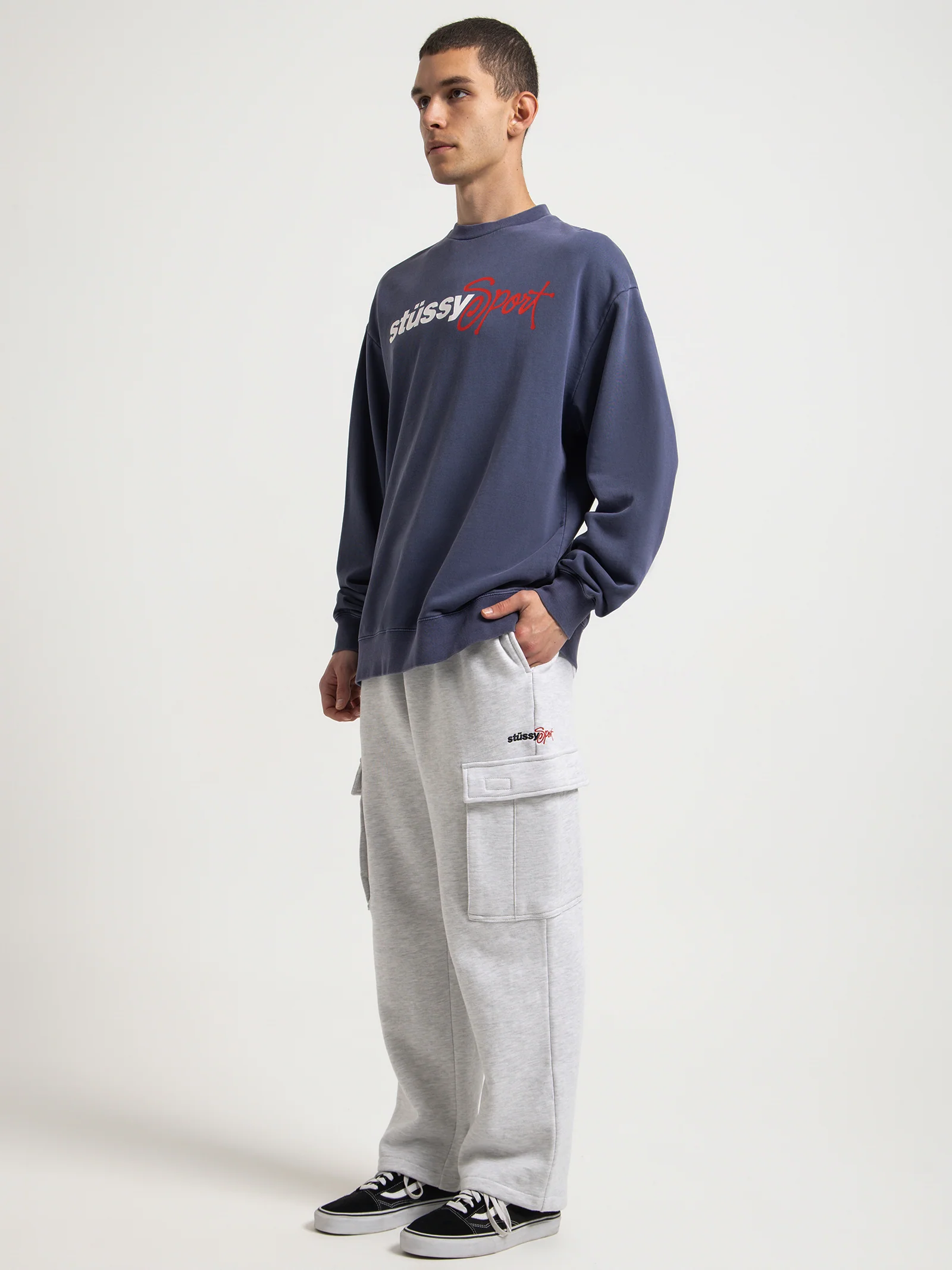 Stussy Sport 50-50 Crew - Image 3